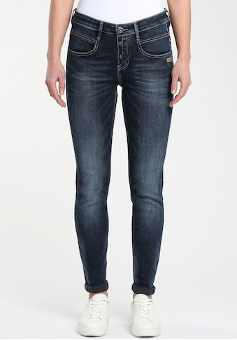 GANG Skinny-fit-Jeans »Medina«, mit stylischer halb offener Knopfleiste kaufen