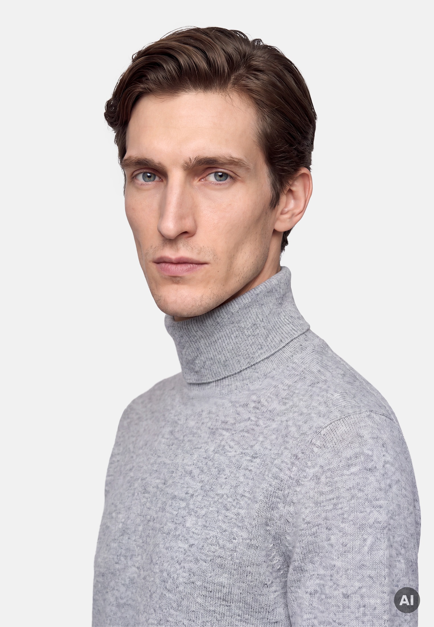 seidensticker Pull en tricot »Schwarze Rose« col roulé 1/1 uni