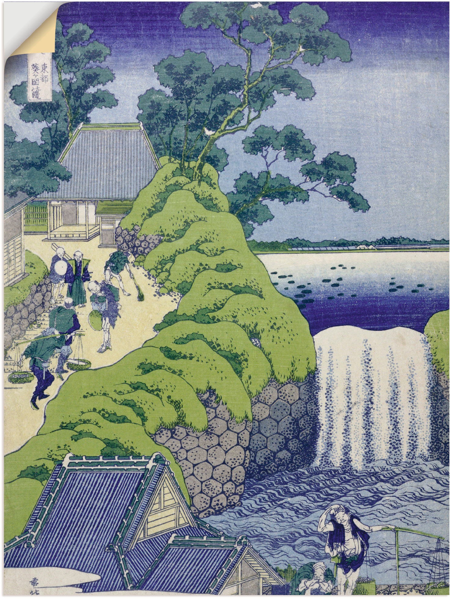 Image of Artland Wandbild »Der Aoigaoka Wasserfall«, Gewässer, (1 St.), in vielen Grössen & Produktarten -Leinwandbild, Poster, Wandaufkleber / Wandtattoo auch für Badezimmer geeignet bei Ackermann Versand Schweiz
