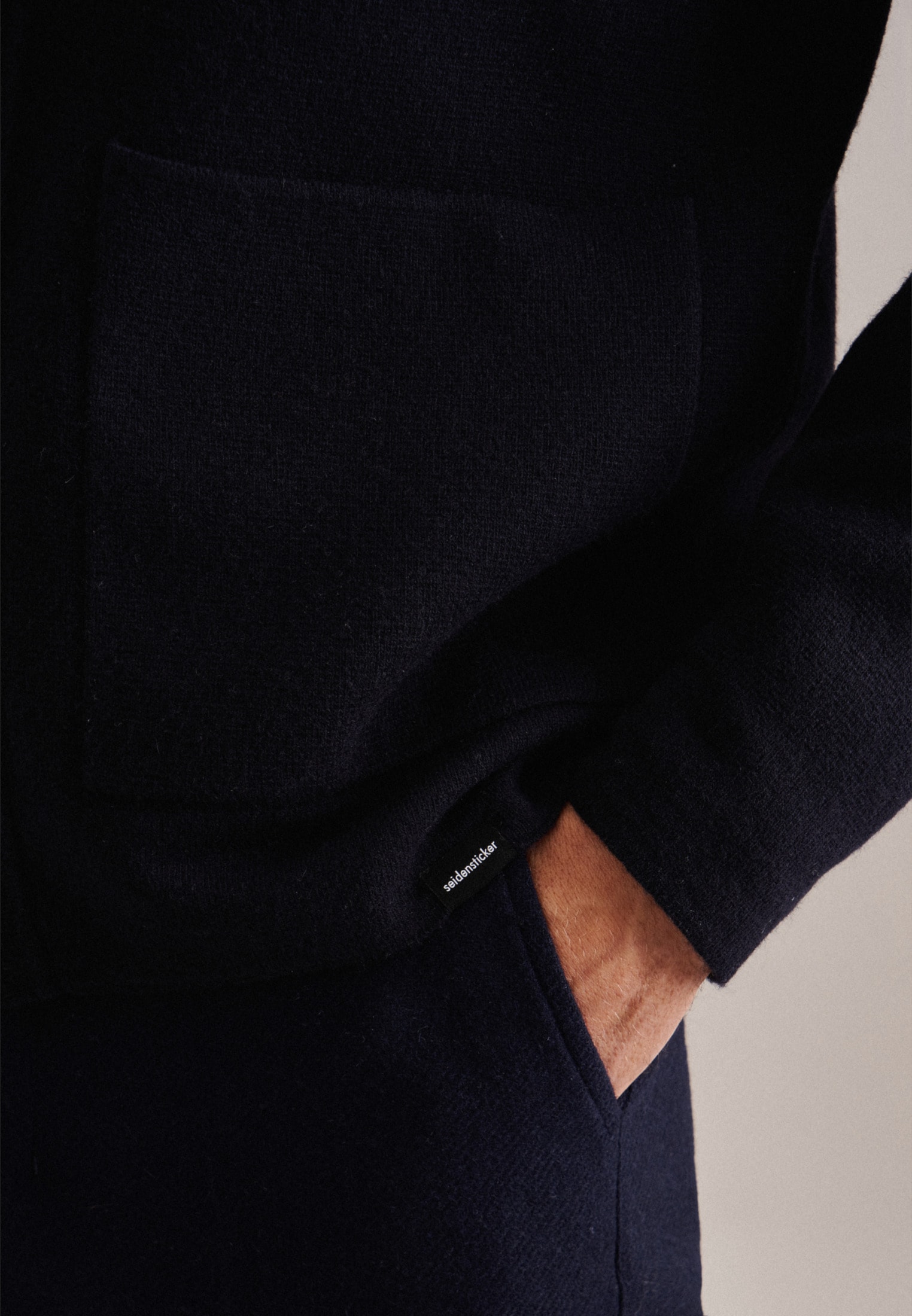 seidensticker Veste en tricot »Regular« Langarm Kragen Uni