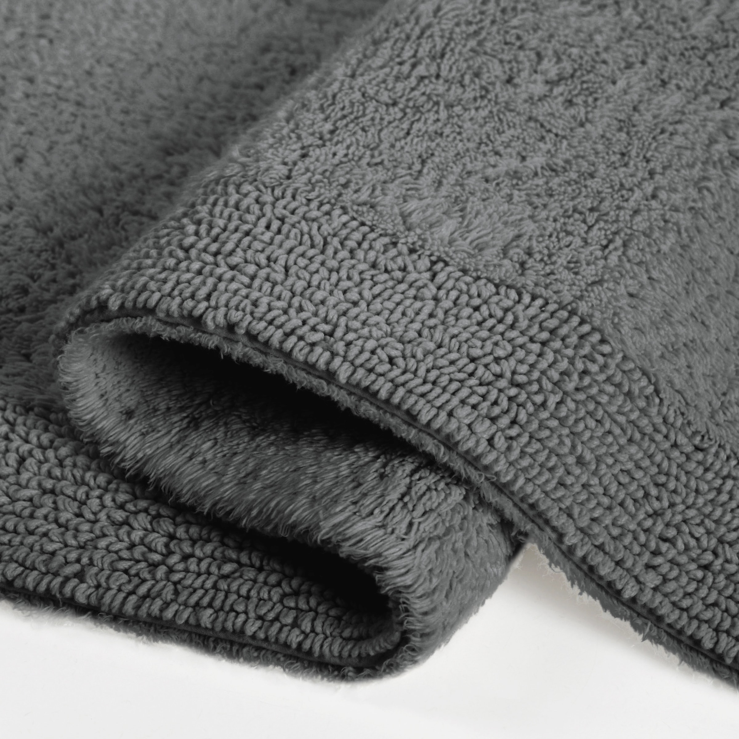 my home Badematte »Kapra, Badvorleger, Badezimmer Teppich«, beidseitig nutzbar-fussbodenheizungsgeeignet-strapazierfähig, mit Bordüre, Badteppich, Badematte, Baumwolle