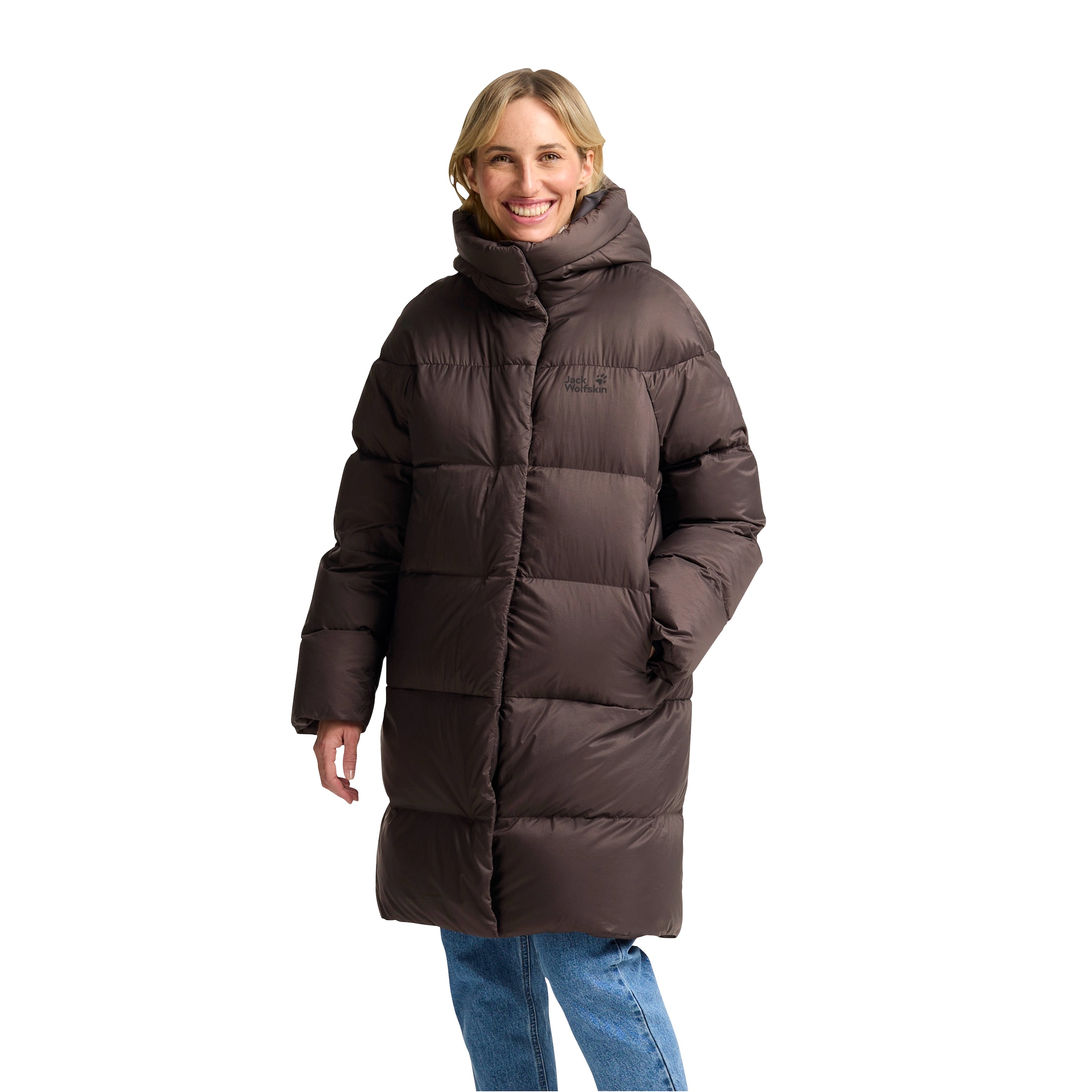 Image of Jack Wolfskin Daunenmantel "ICY HILL COAT W RDS" Wärmend, winddicht, Daunenjacke