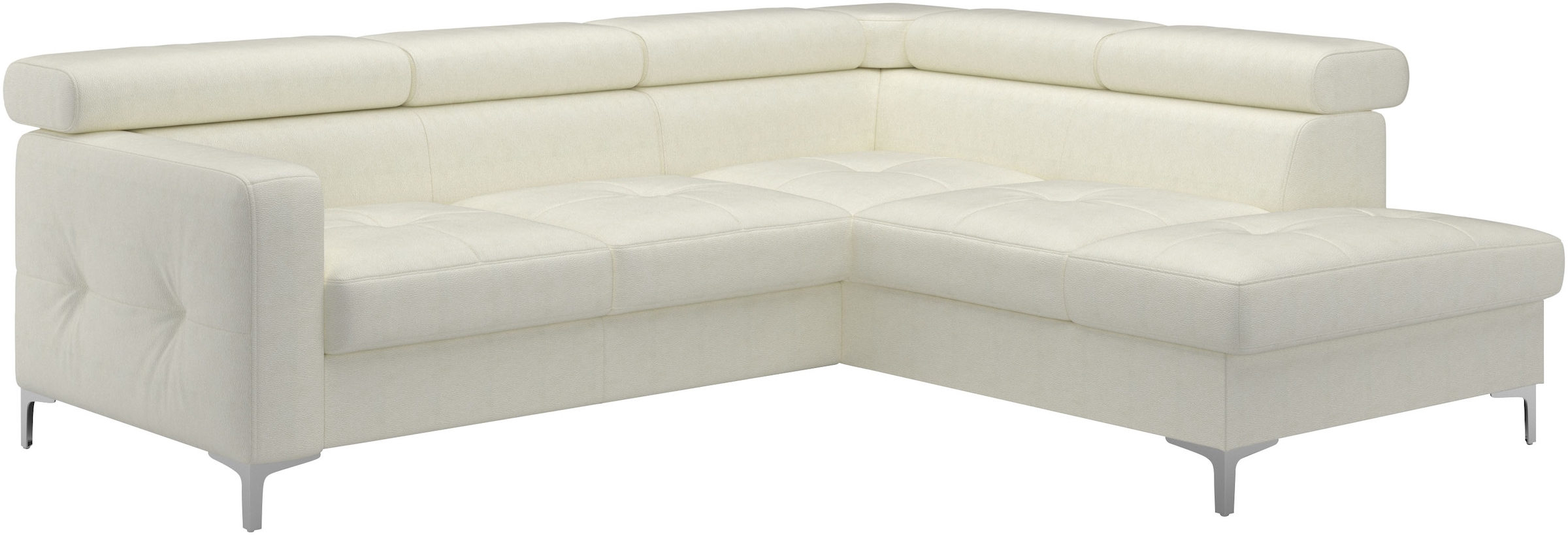 COTTA Ecksofa »Sammy L-Form«, mit Kopfteilverstellung, wahlweise mit Bettfunktion & Bettkasten