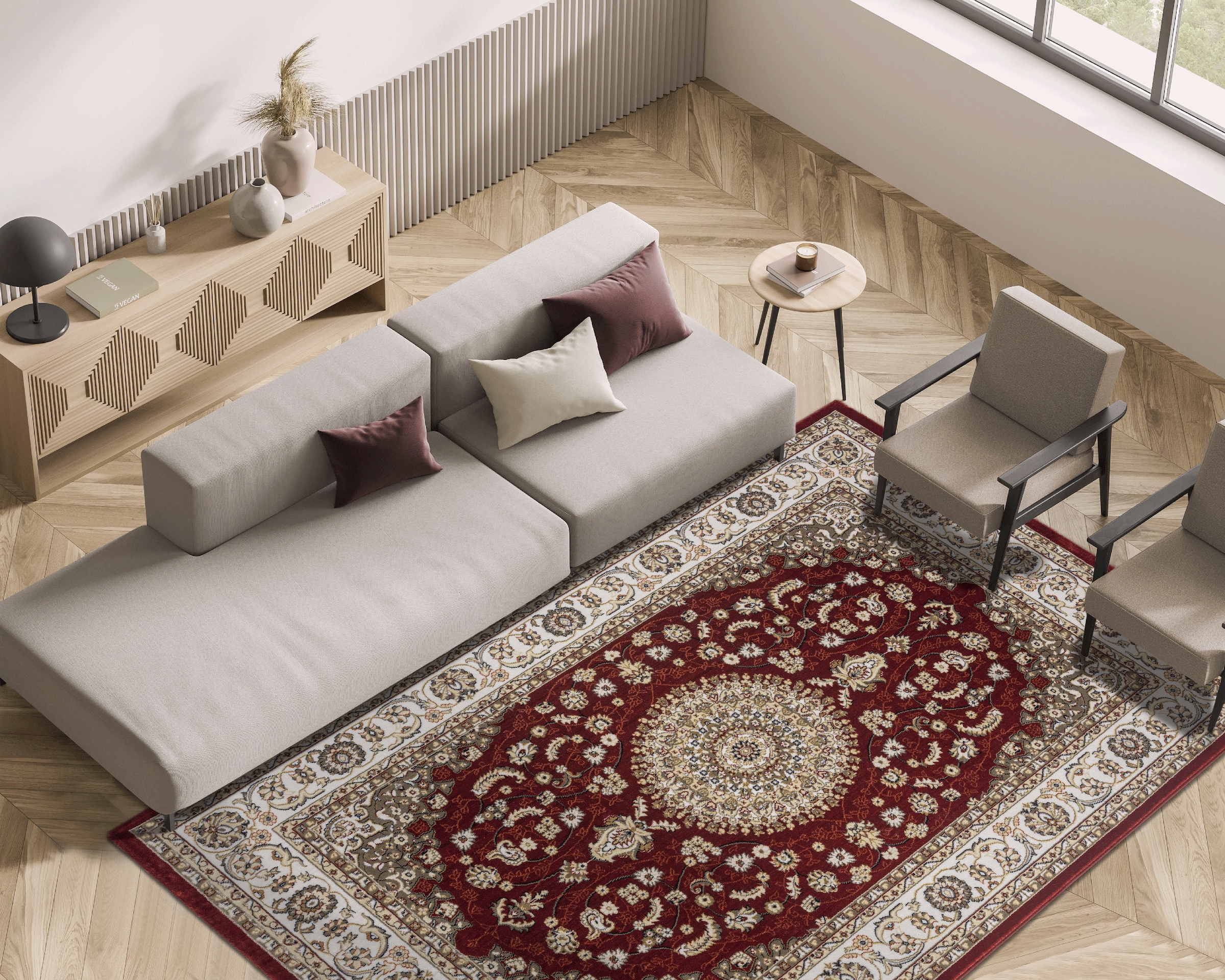 merinos Teppich »Dubai 56253«, rechteckig, 10 mm Höhe, pflegeleicht, Kurzflor,... kaufen