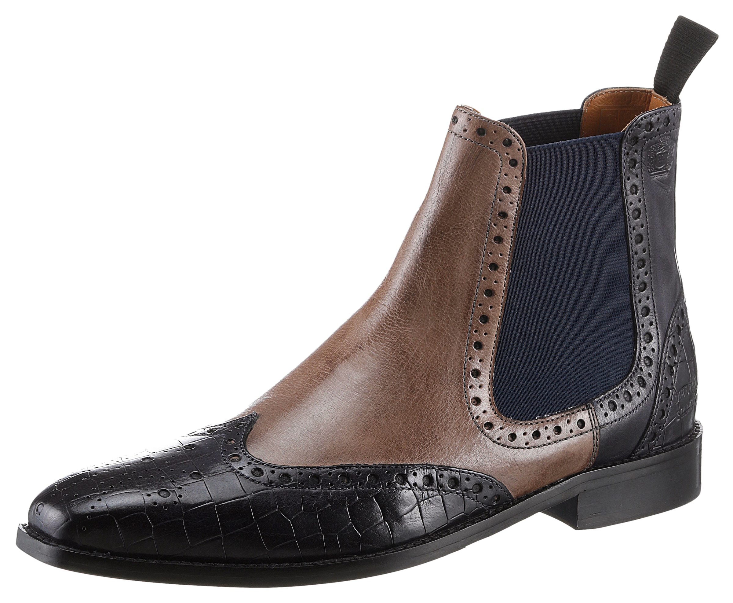 Melvin & Hamilton Chelseaboots »Martin 5 - vegetabil gegerbt«, Budapester, Anzugschuh, Business Schuh...