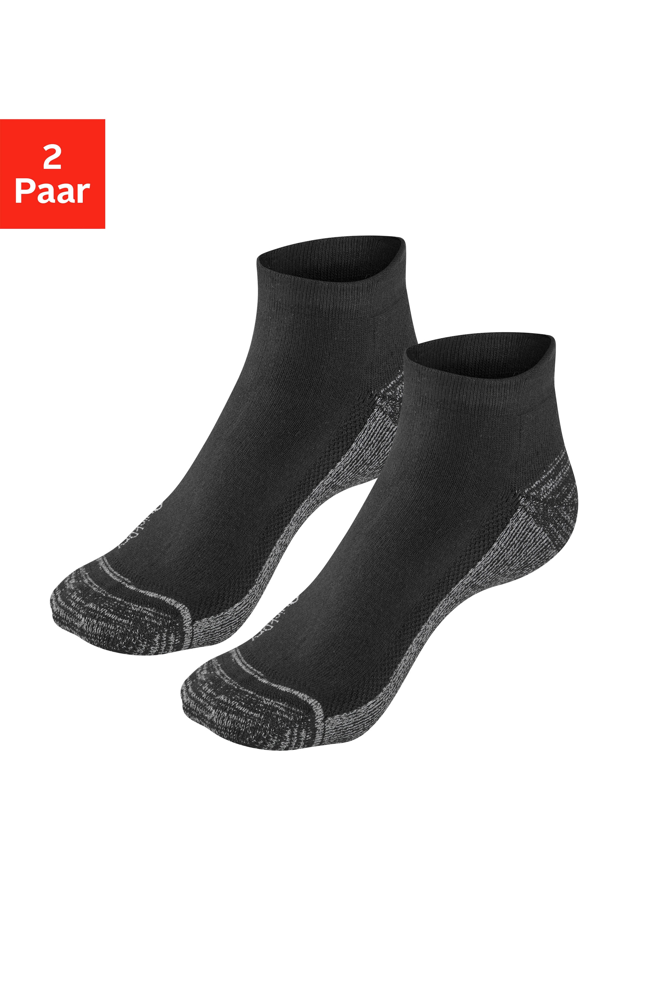 H.I.S Kurzsocken, (Packung, 2 Paar), Gepolsterte Golfsocken schnelltrocknend