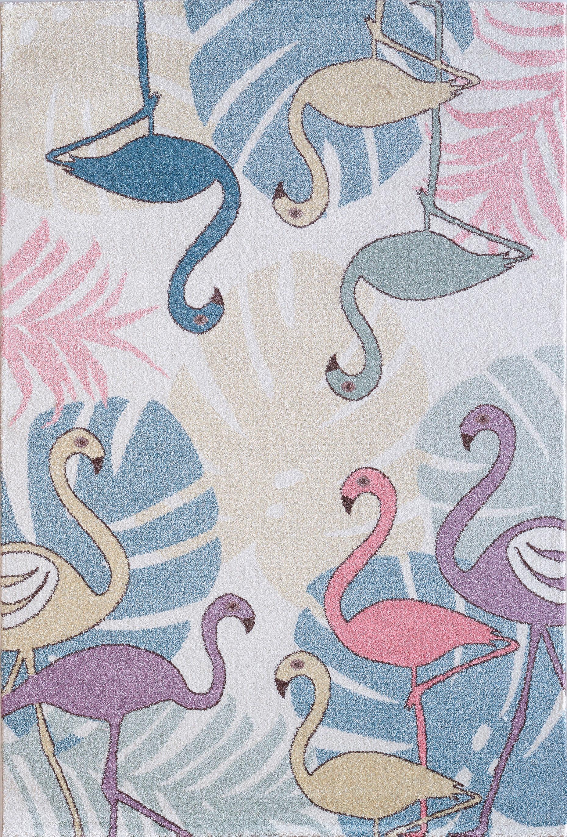 Image of Sanat Kinderteppich »Luna Kids 4609«, rechteckig, 12 mm Höhe, Kinderzimmer, Kurzflor, Flamingo bei Ackermann Versand Schweiz