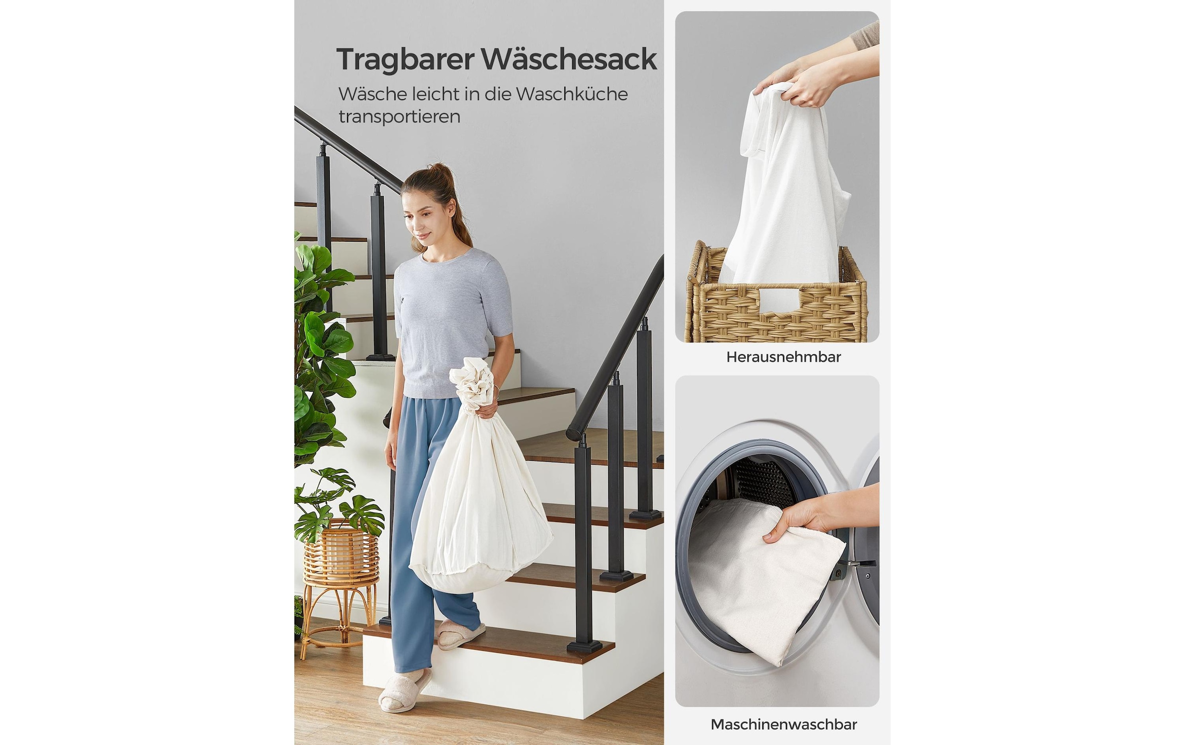 SONGMICS Panier à linge »160 l«