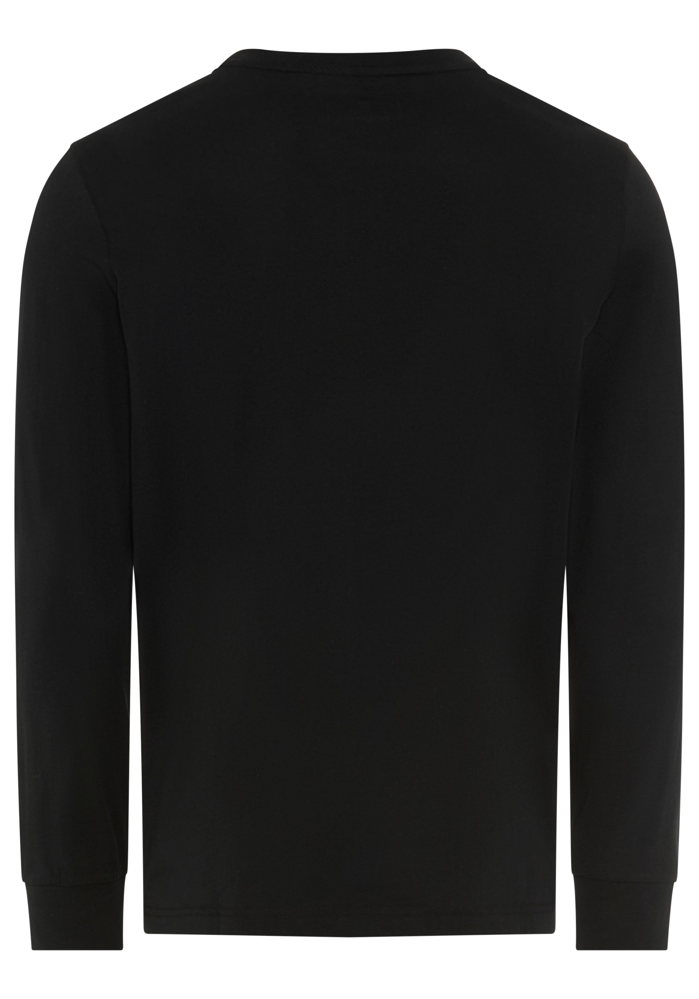DELMAO Shirt à col rond mit Markenlabel