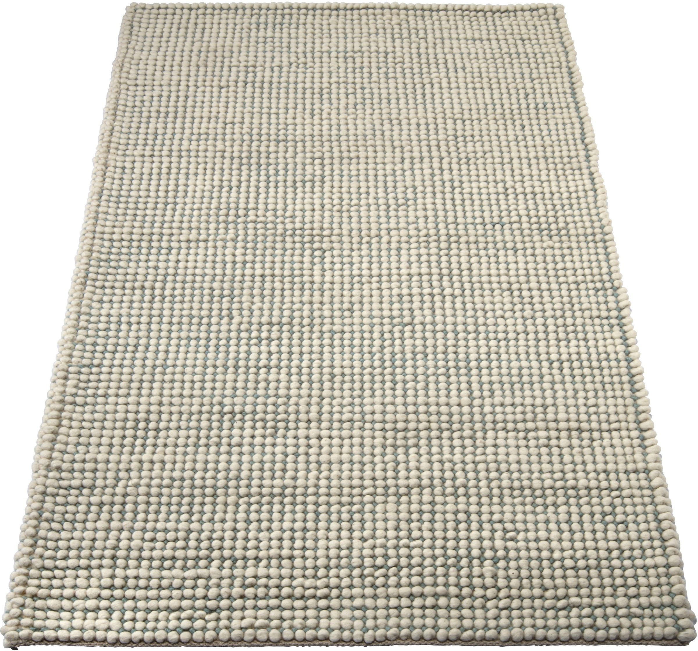 Image of Home affaire Wollteppich »Fusion«, rechteckig, 10 mm Höhe, Noppenstruktur, Uni-Farben, idealer Teppich für Wohnzimmer & Schlafzimmer bei Ackermann Versand Schweiz