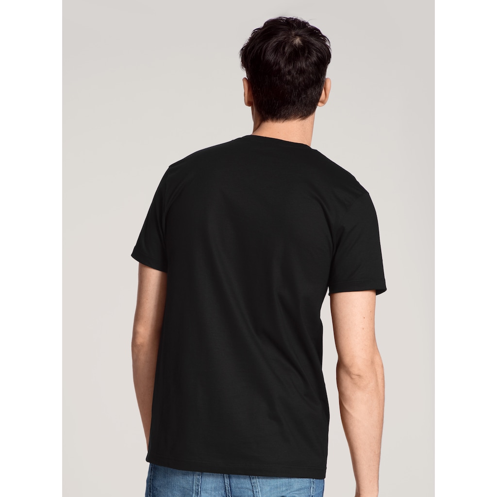 CALIDA T-Shirt »Natural Benefit«, (2er Pack), enganliegendes Kurzarmshirt, Modern Fit
