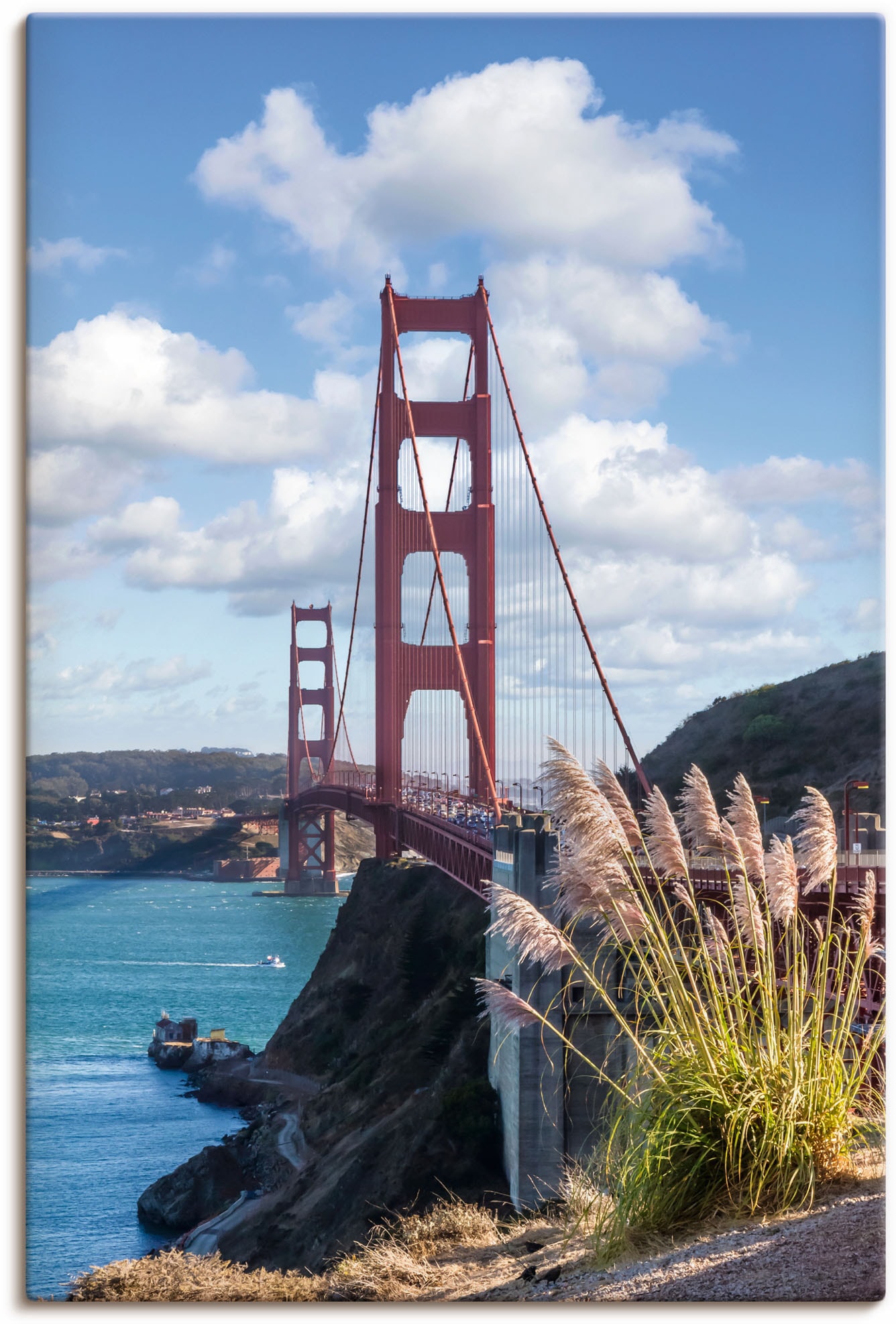 Image of Artland Leinwandbild "SAN FRANCISCO Golden Gate Bridge" San Francisco 1 Stk. tlg. auf Holzrahmen gespannt