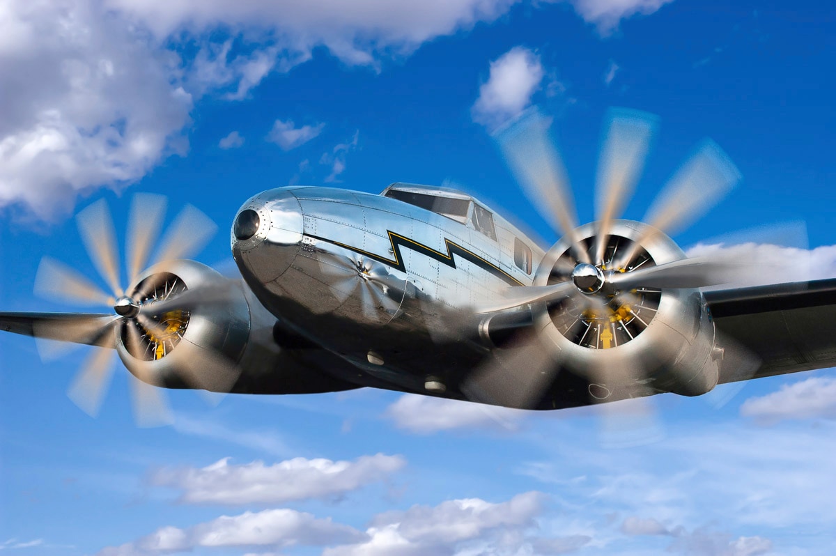 Image of Papermoon Fototapete "Klassisches Vintage Flugzeug"