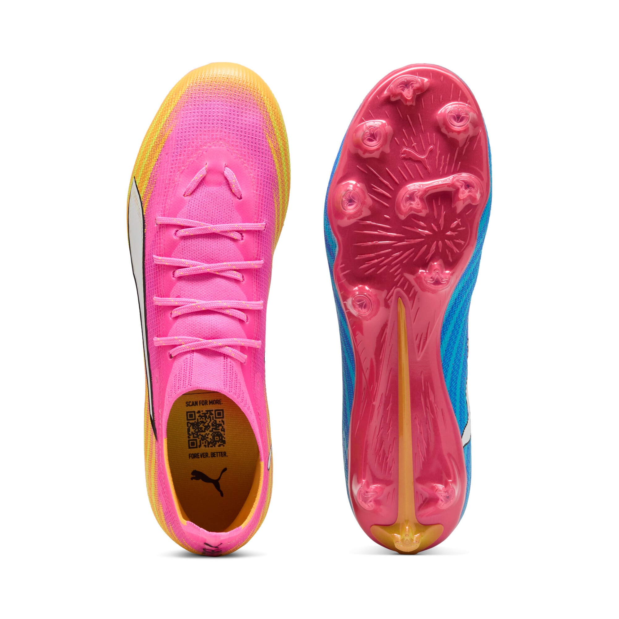 PUMA Chaussure de football »ULTRA 6 PRO FGAG«  avec profil à crampons pour terrains en gazon et gazon synthétique, en synthétique