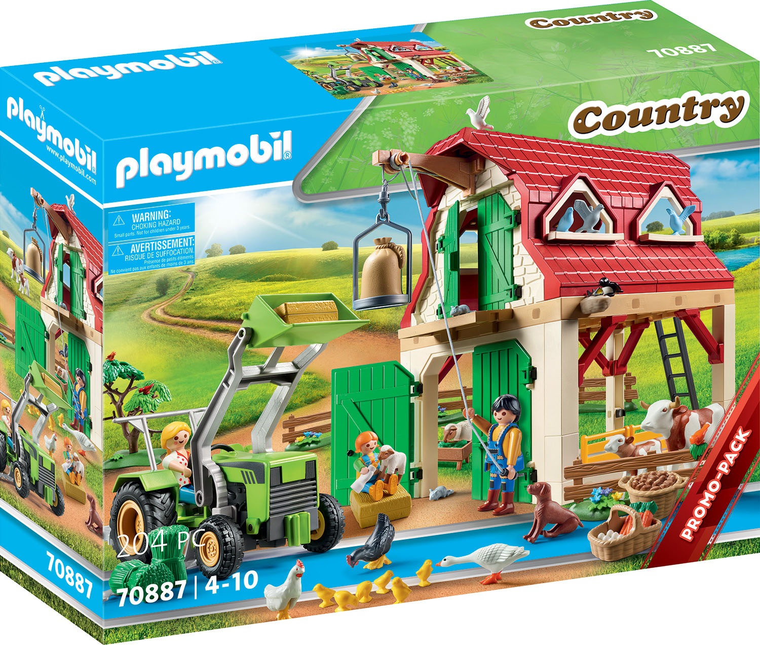 Image of Playmobil® Konstruktions-Spielset »Bauernhof mit Kleintieraufzucht (70887), Country«, (204 St.), Made in Germany bei Ackermann Versand Schweiz