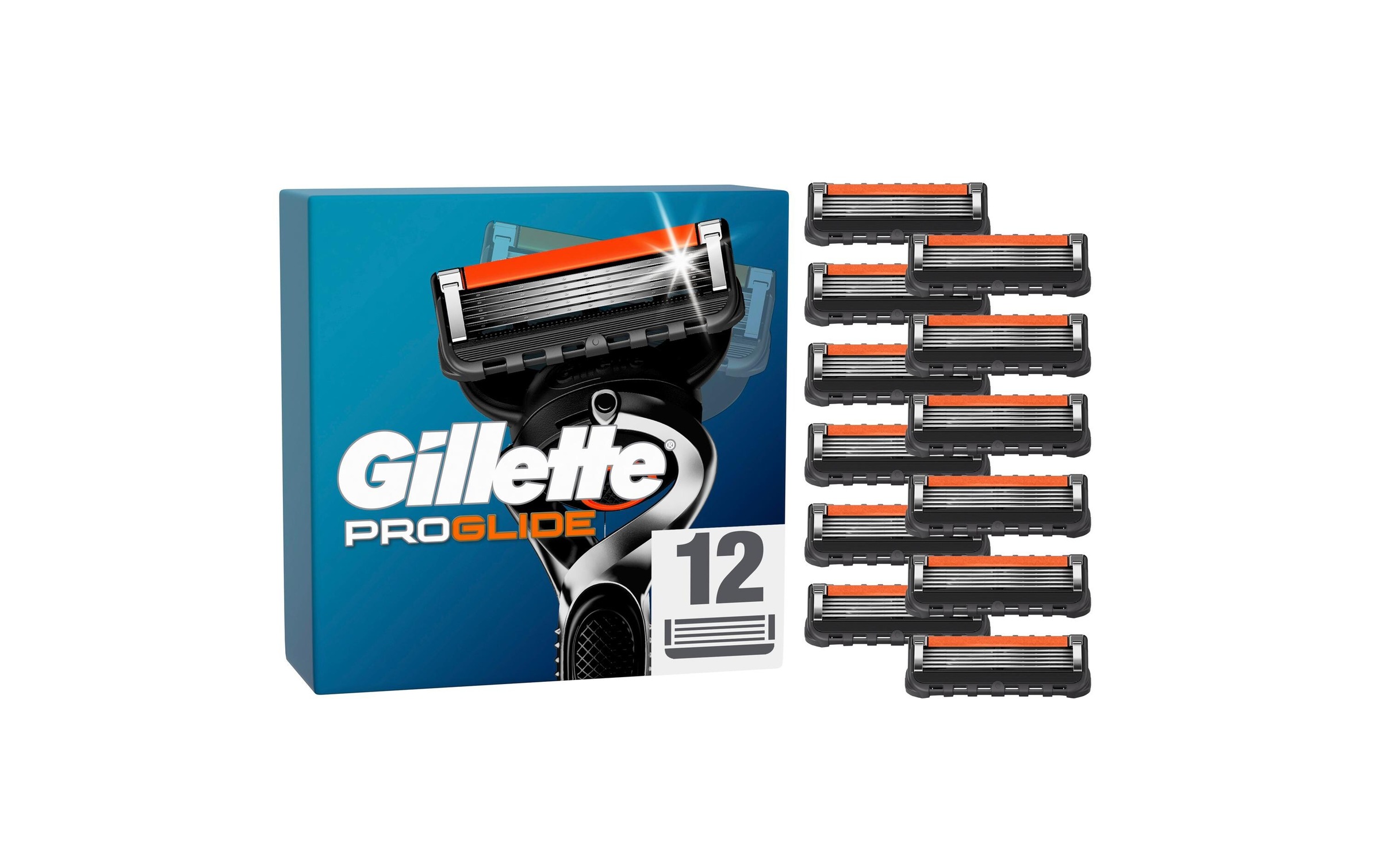 Gillette Rasierklingen »ProGlide 12 Stück«, (12 tlg.)