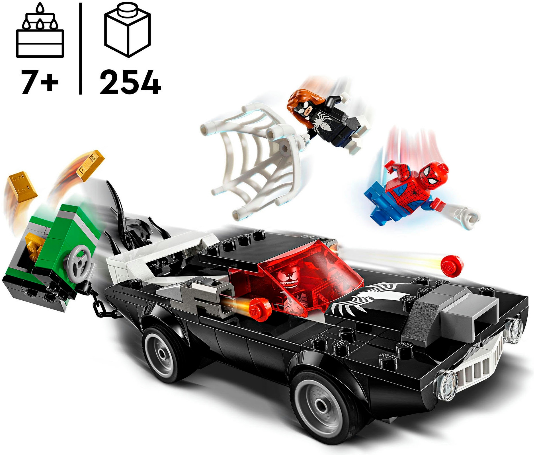 LEGO® Konstruktionsspielsteine »Spider-Man vs. Venom Muscle-Car (76309), LEGO Super Heroes« Made in Europe