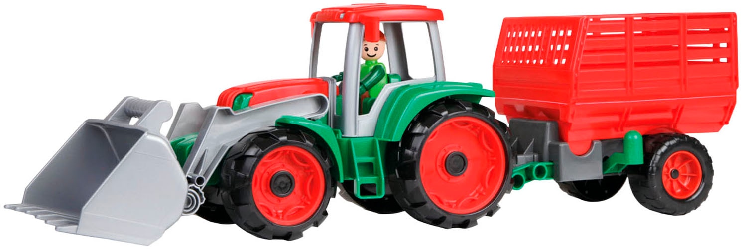 Image of Lena Spielzeug-Traktor "Truxx Traktor" mit Heuanhänger; inkl. Spielfigur; Made in Europe