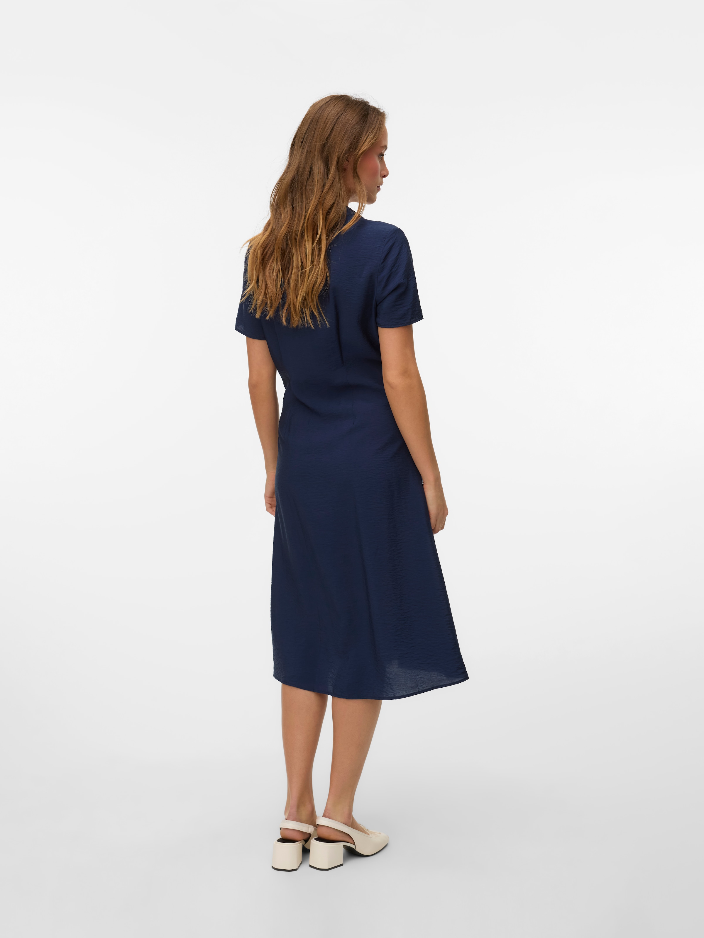 Vero Moda Robe chemisier »VMJOSIE S/S CALF SHIRT DRESS WVN GA« Viskosemischung, regular fit