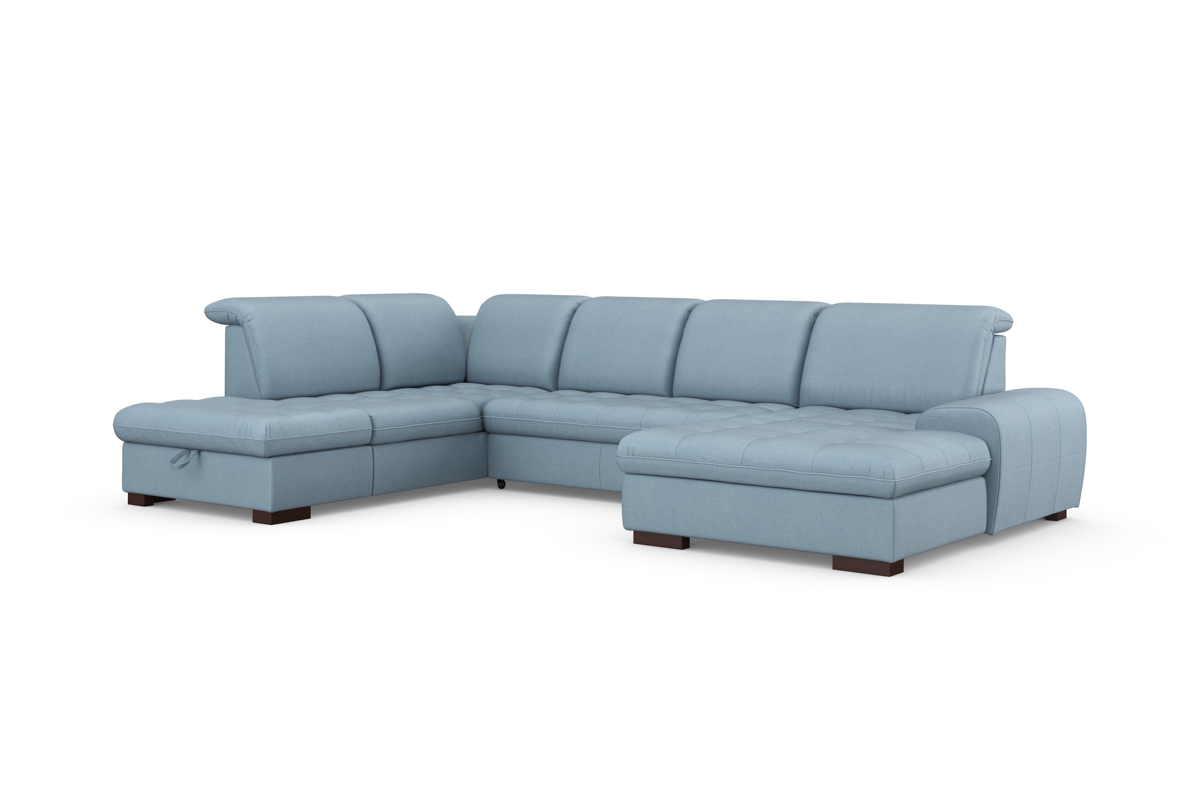 sit&more Wohnlandschaft »Luxor U-Form«, wahlweise mit Bettfunktion, Bettkasten und Kopfteilverstellung