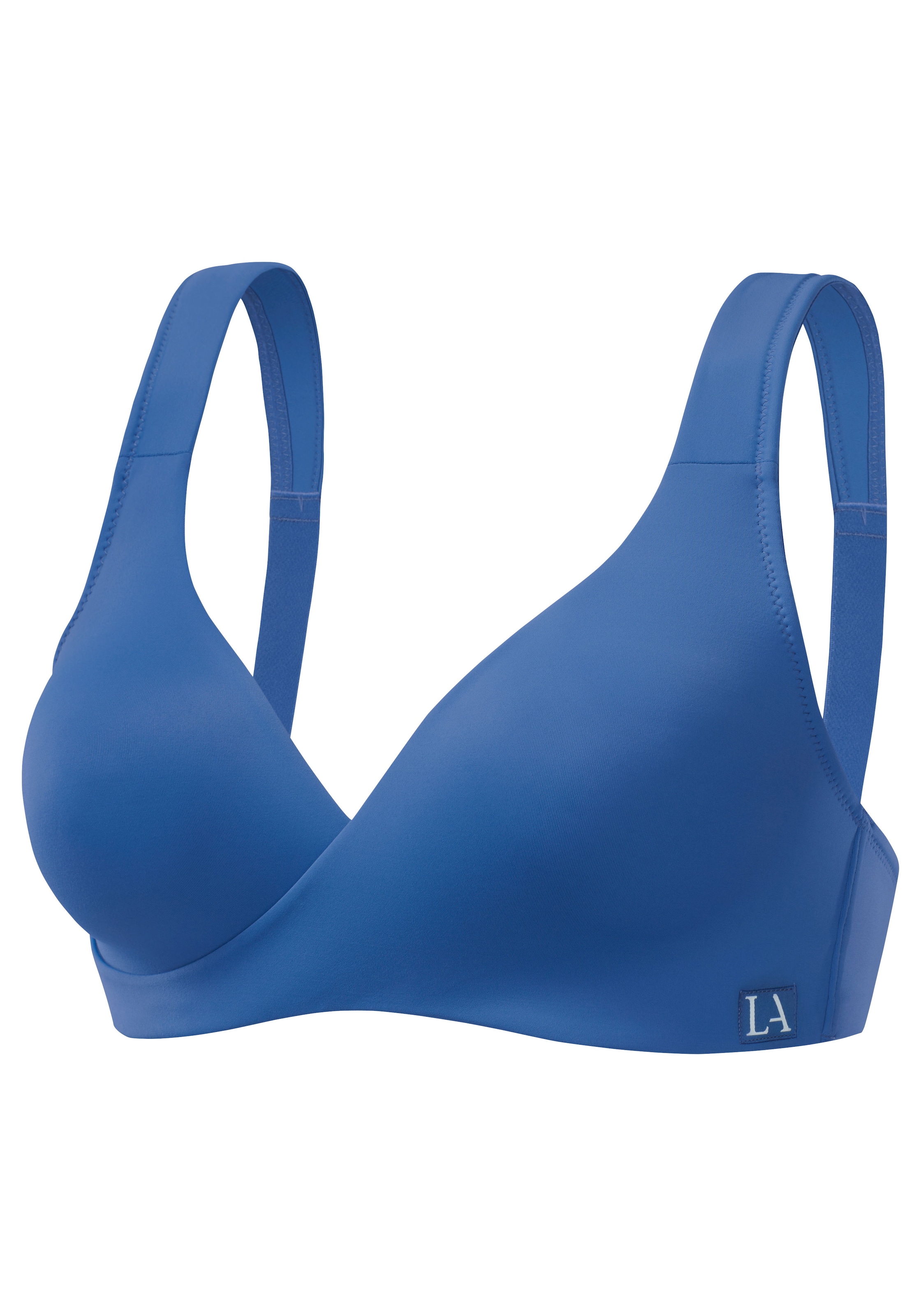 LASCANA ACTIVE Sport-BH ohne Bügel, mit Verschluss & breiten Trägern, aus seidiger Microfaser