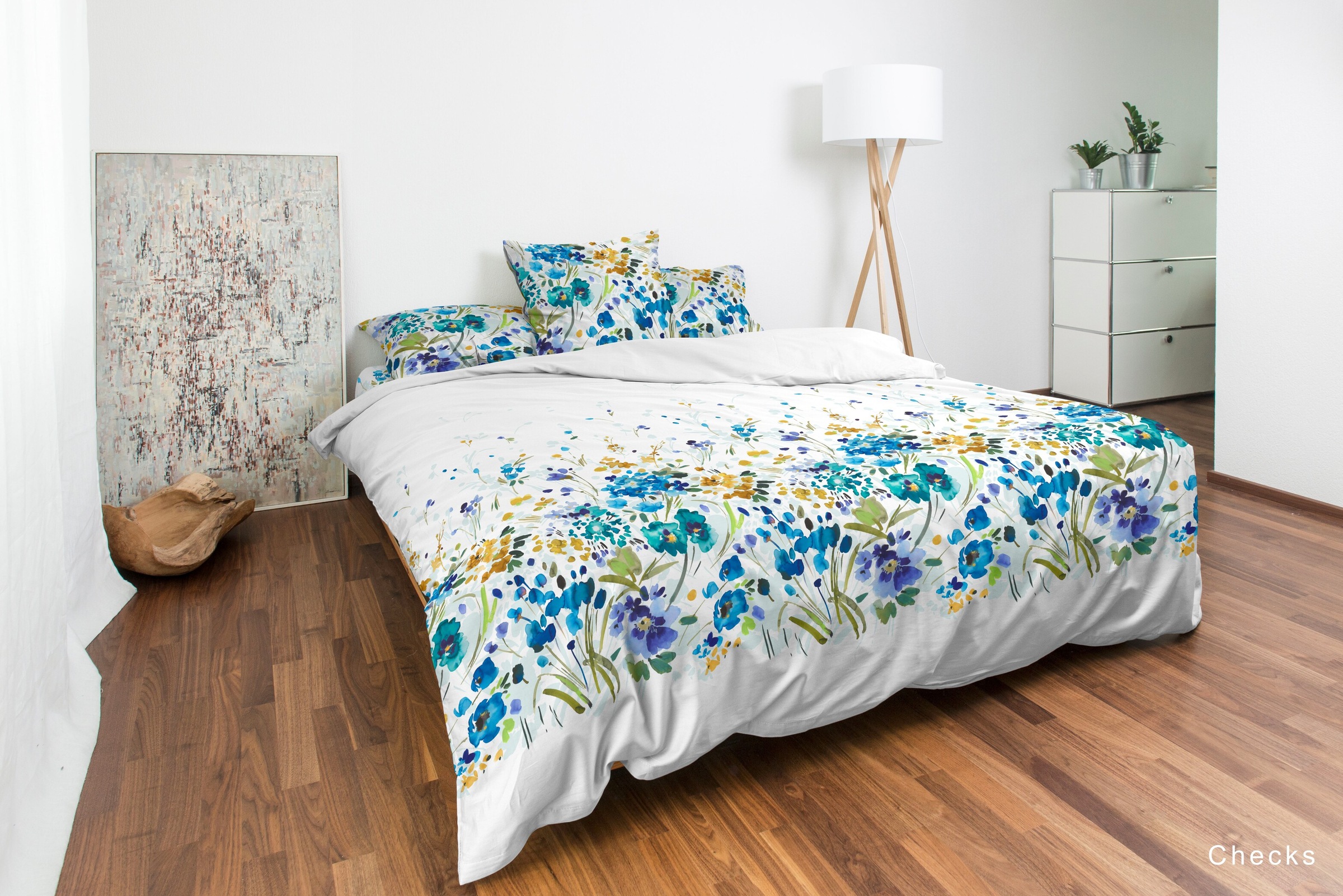 Image of Nobilium Bettbezug »Mariette, Baumwoll-Satin in Aquarellfarben«, (1 St.), verdeckter Reissverschluss bei Ackermann Versand Schweiz