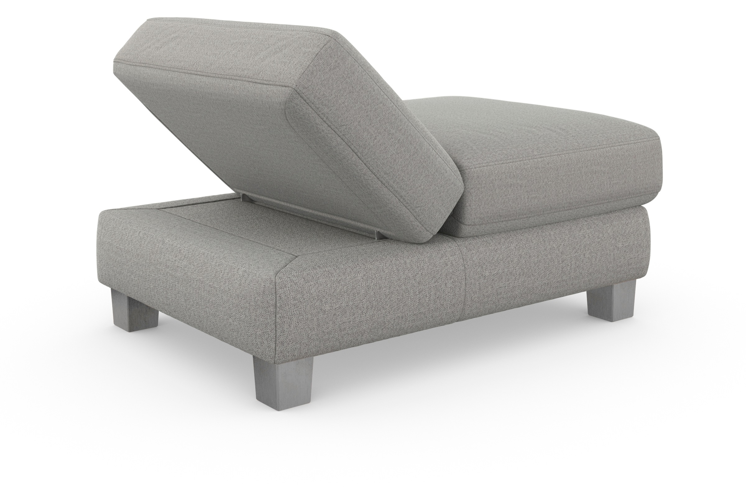 sit&more Tabouret rembourré »Dundee« mit Klappfunktion, Federkern und hochwertigen Edelstahlfüssen