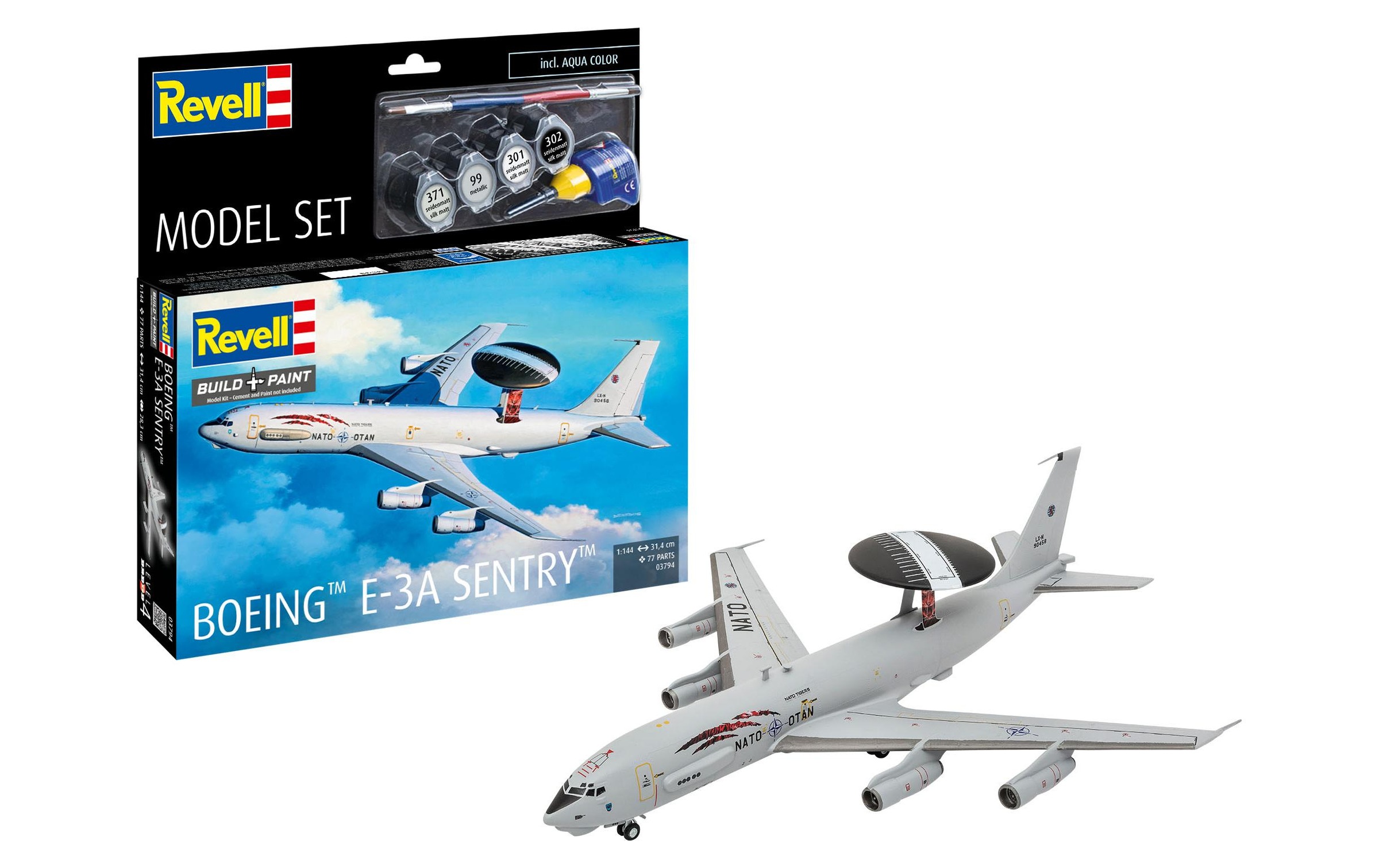 Image of Revell Modellbausatz "Model Set Boeing E-3A 1:144" 77 Stk. tlg. 1:144