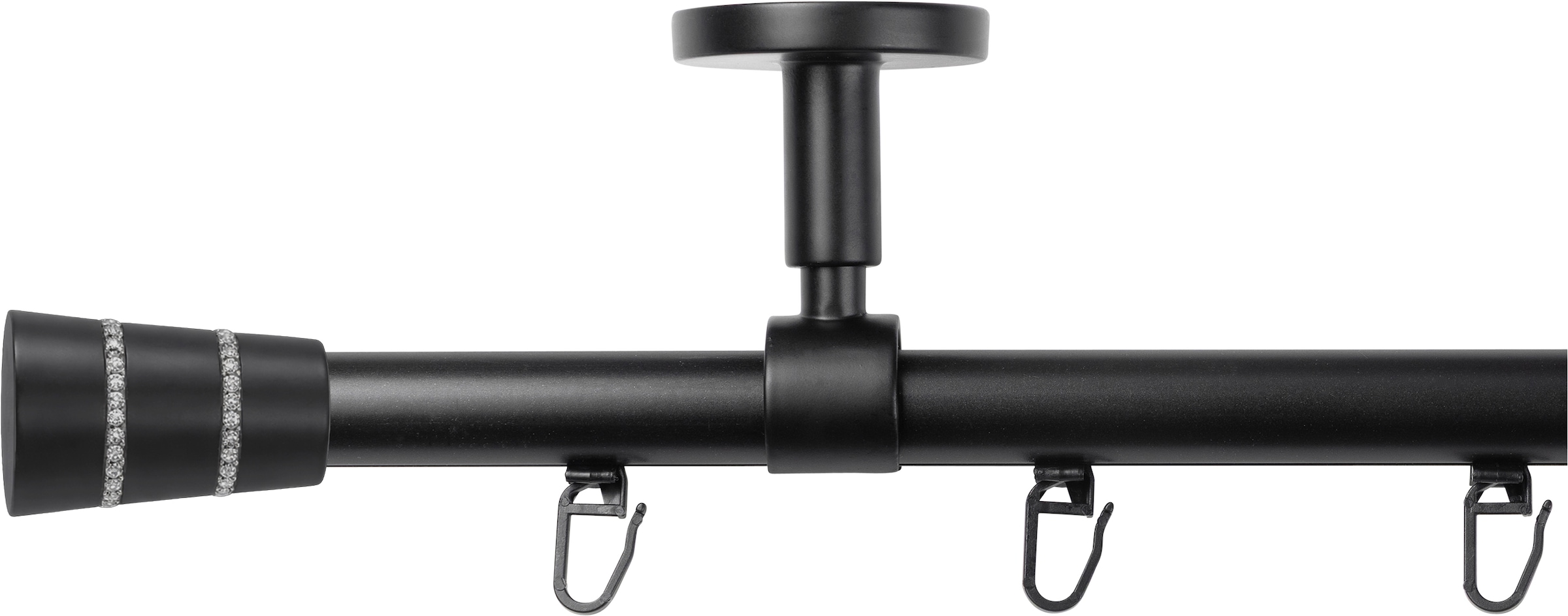 SN DECO GROUP Gardinenstange »Gardinenstange Innenlauf Rennes Ø 19 mm, 1-läufig, Fixmass, verschraubt« Ø 19 mm Fixmass;kürzbar