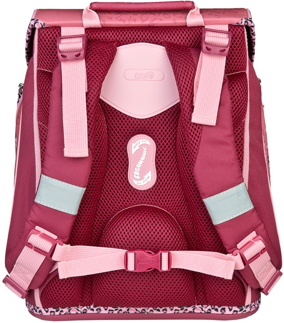 Scooli Schulranzen »EasyFit, Minnie Mouse Happy Girl, Pink«, Reflektoren