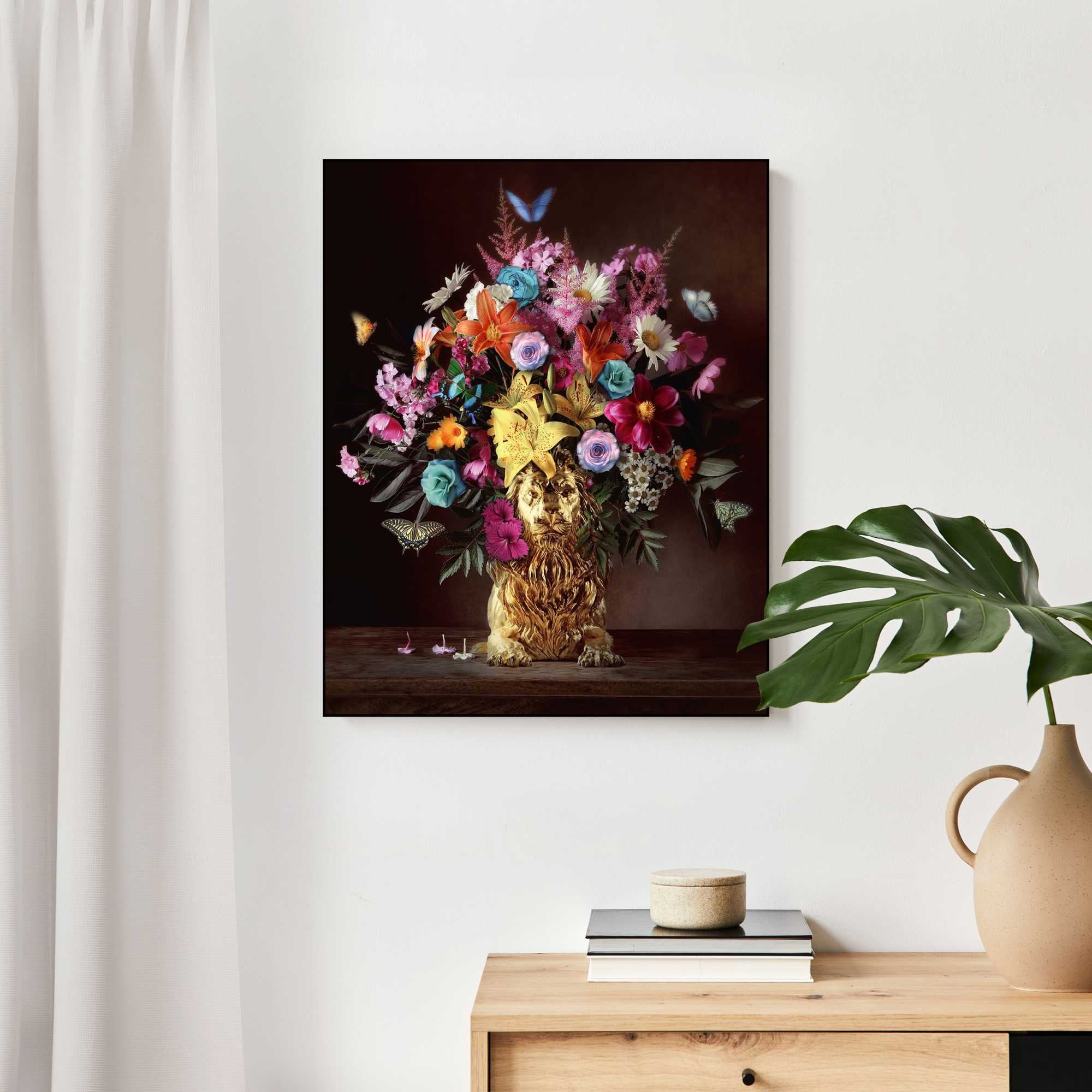 Image of Reinders Wandbild "Blumenlöwe"
