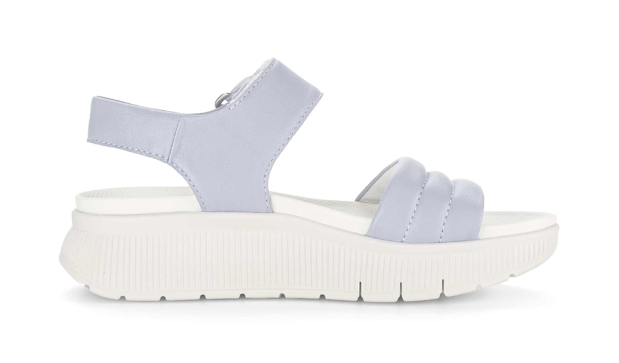 Gabor Sandale à lanières  plateforme, sandalette avec surpiqûres décoratives et rivet