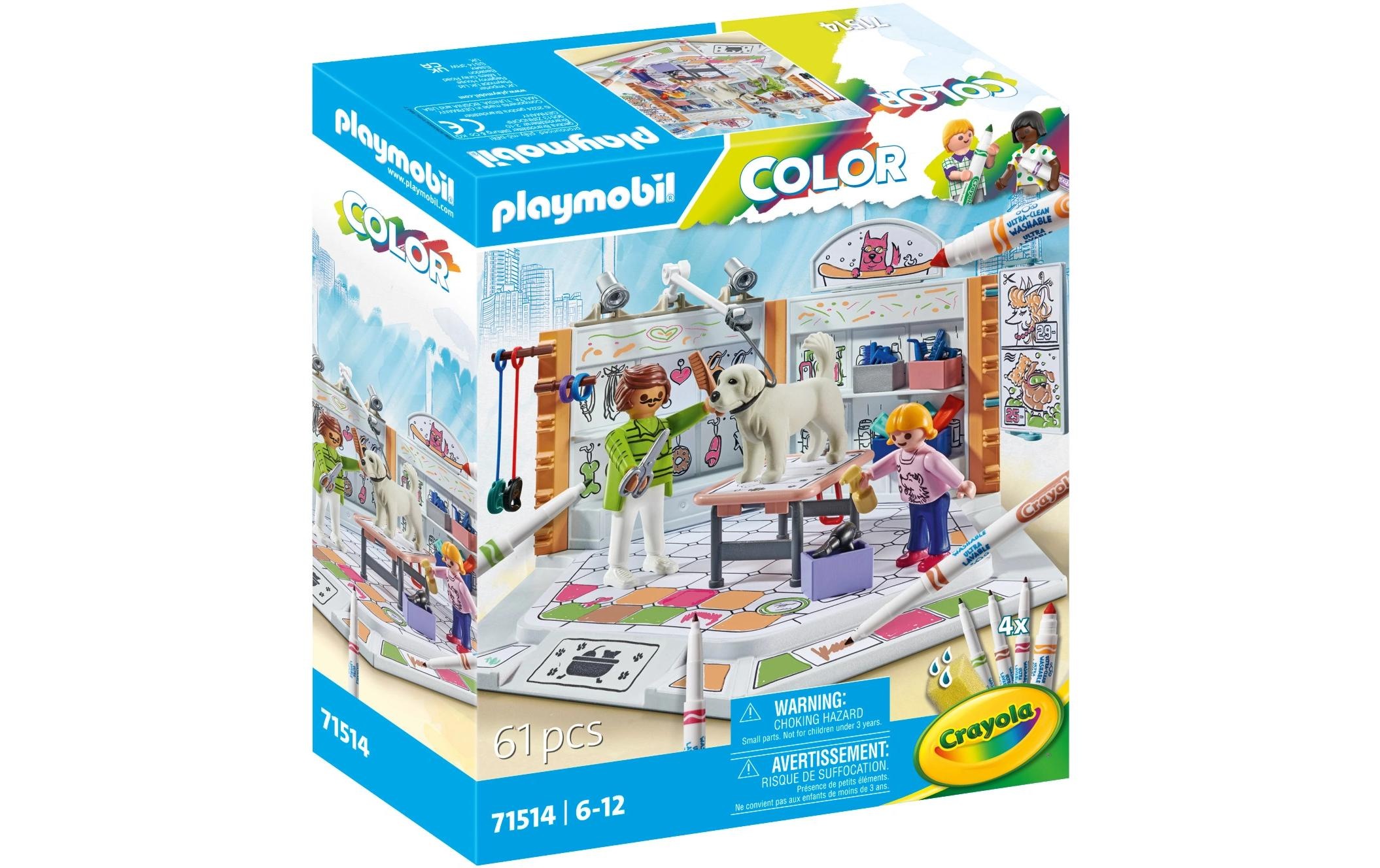 Image of Playmobil Spielbausteine "Color Hundesalon 71514"