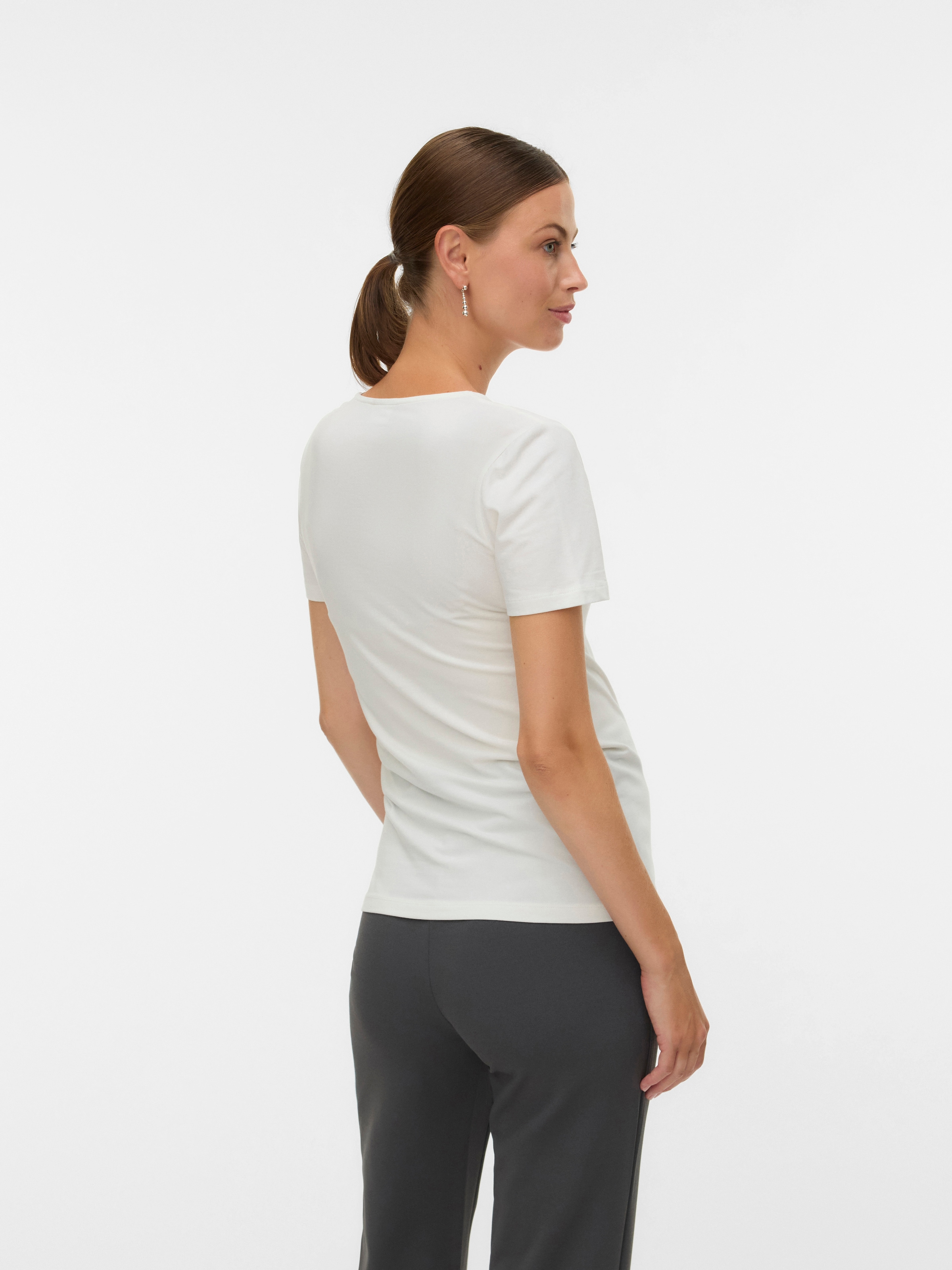 Mamalicious T-shirt de grossesse »MLKERRIE TESS SS JRS TOP 2F 2-P NOOS« Packung, 2 pièces Baumwollmischung, eng anliegend