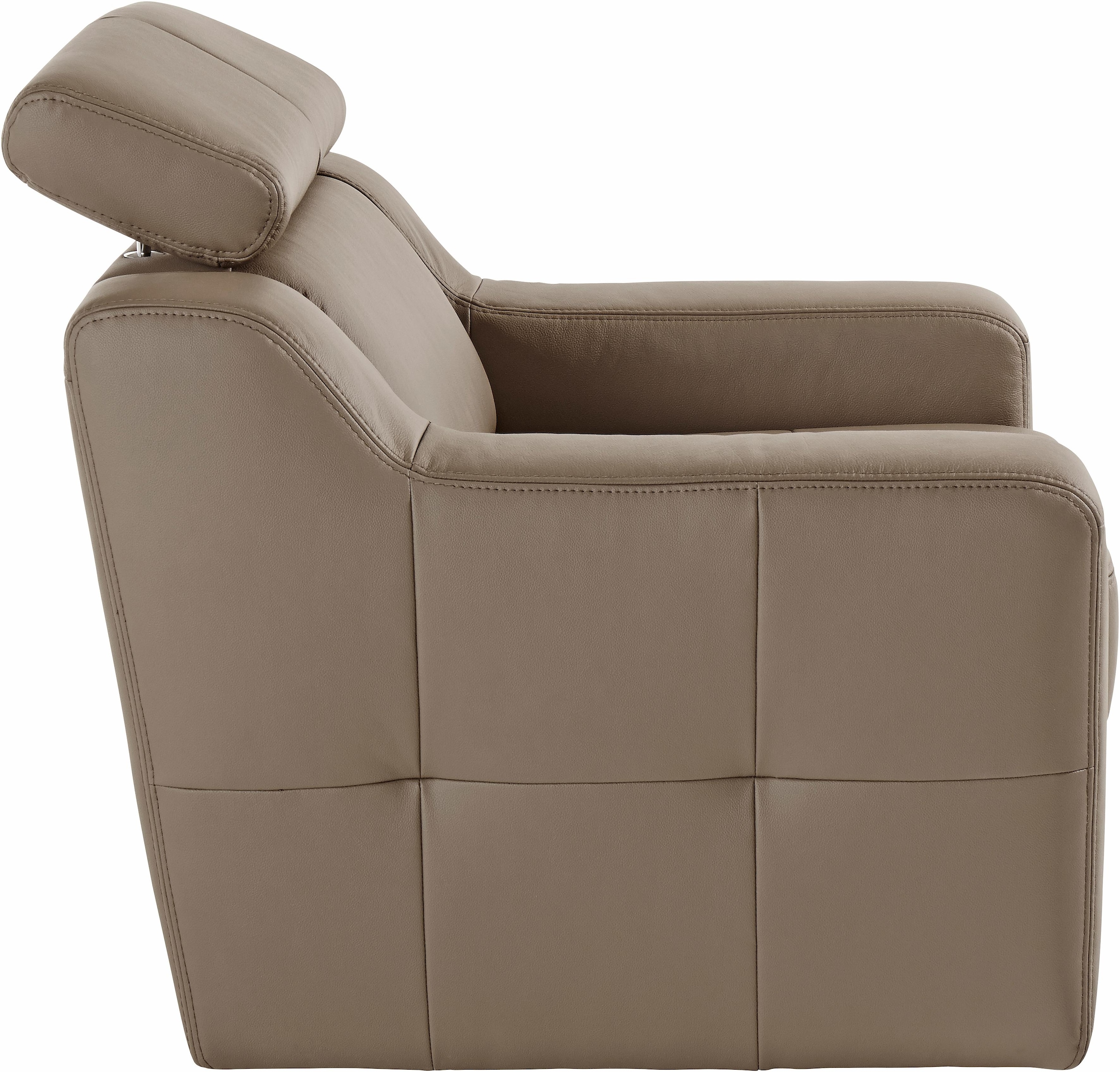 exxpo - sofa fashion Sessel »Lotos, Loungesessel«, mit Kopf- bzw. Rückenteilverstellung