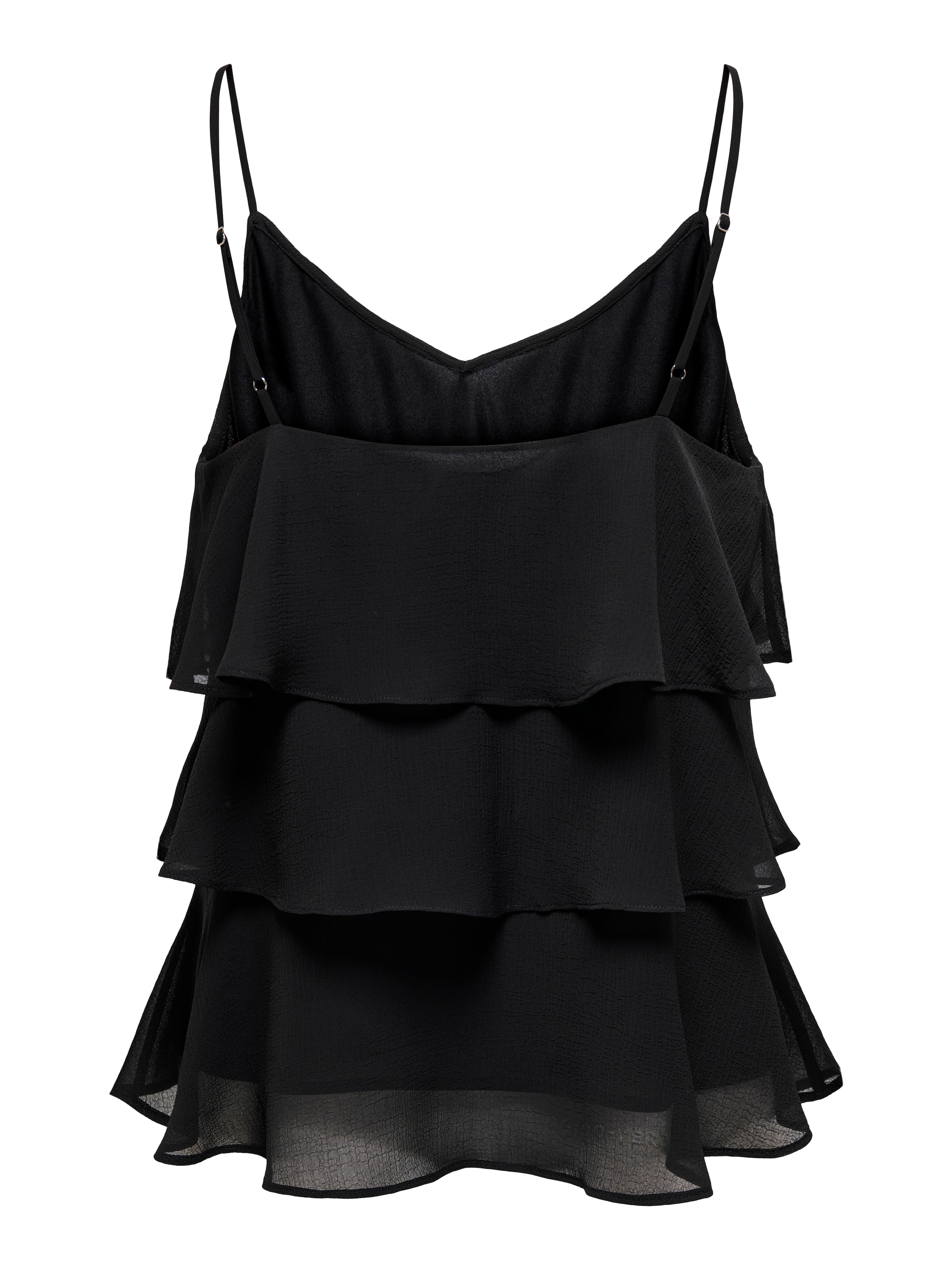ONLY Trägertop »ONLLINN LIFE FLOUNCE SINGLET WVN NOOS« Kunstfaser, regular fit