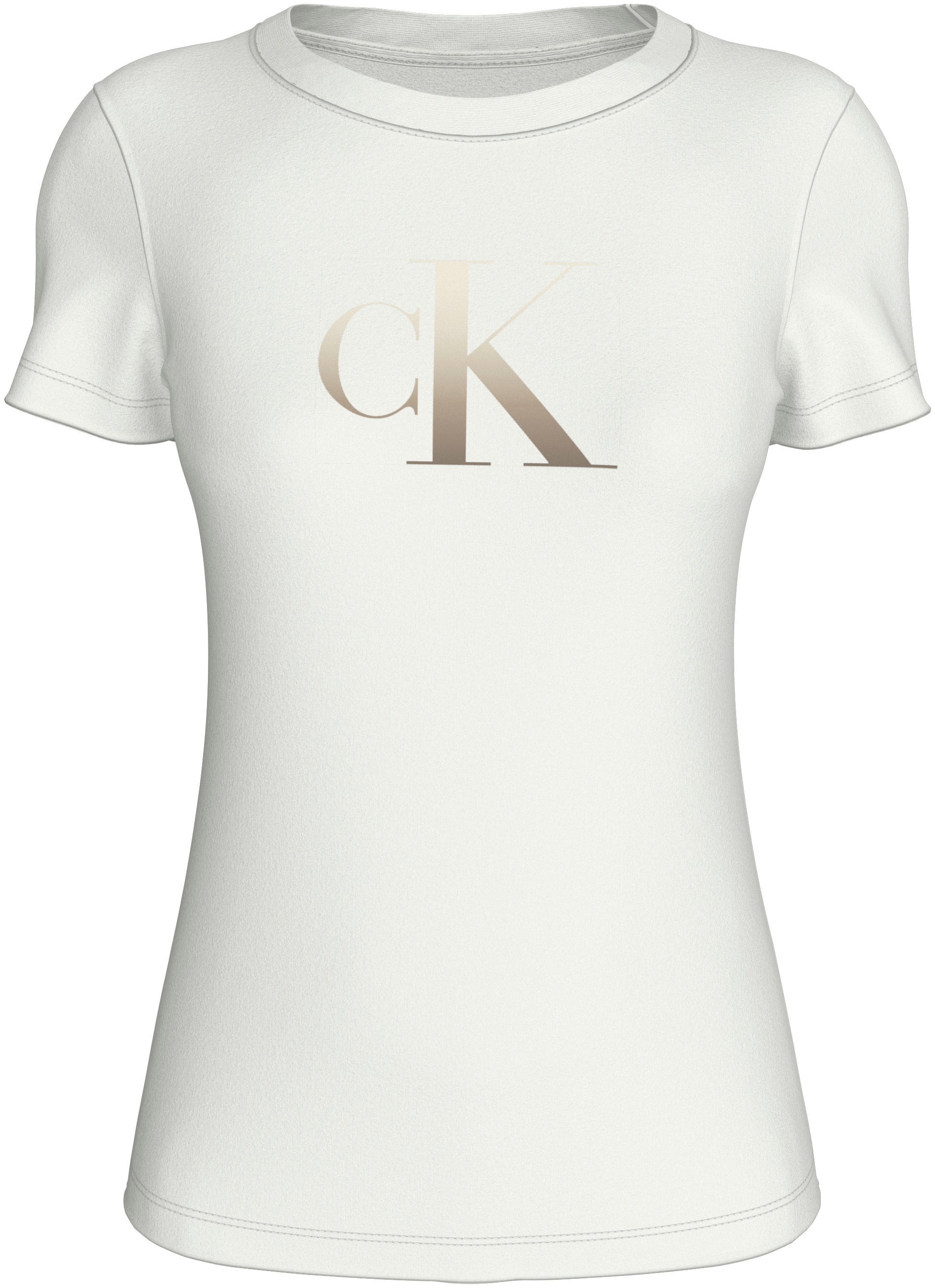 Calvin Klein Jeans Rundhalsshirt »GRADIENT CK SLIM TEE«, mit Logodruck