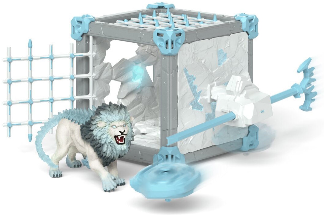 Schleich® Spielfigur »ELDRADOR® CREATURES, BattleCave Eislöwe (42766)«