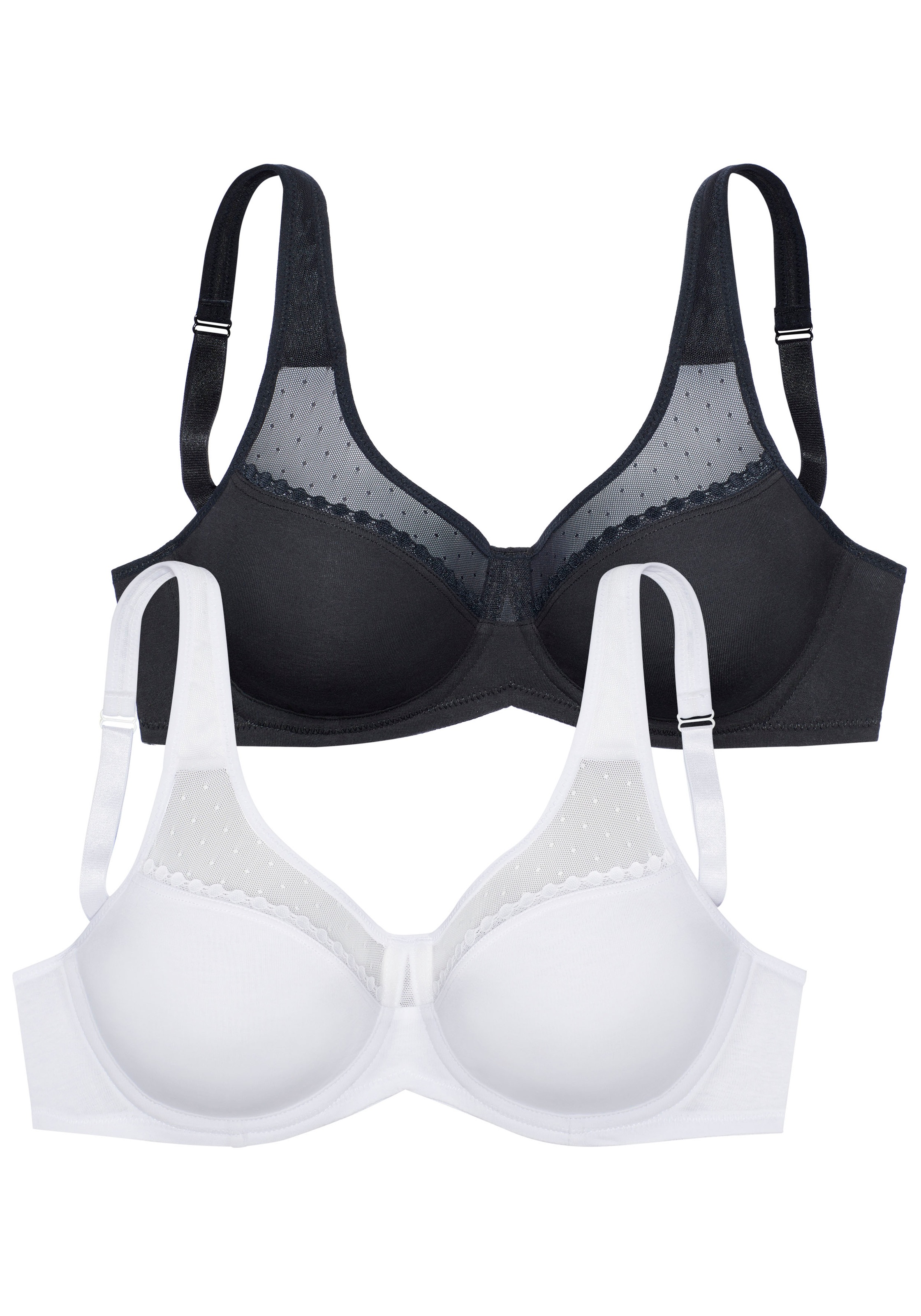 petite fleur by Lascana Minimizer-BH Packung, mit Bügel aus weicher Baumwollqualität