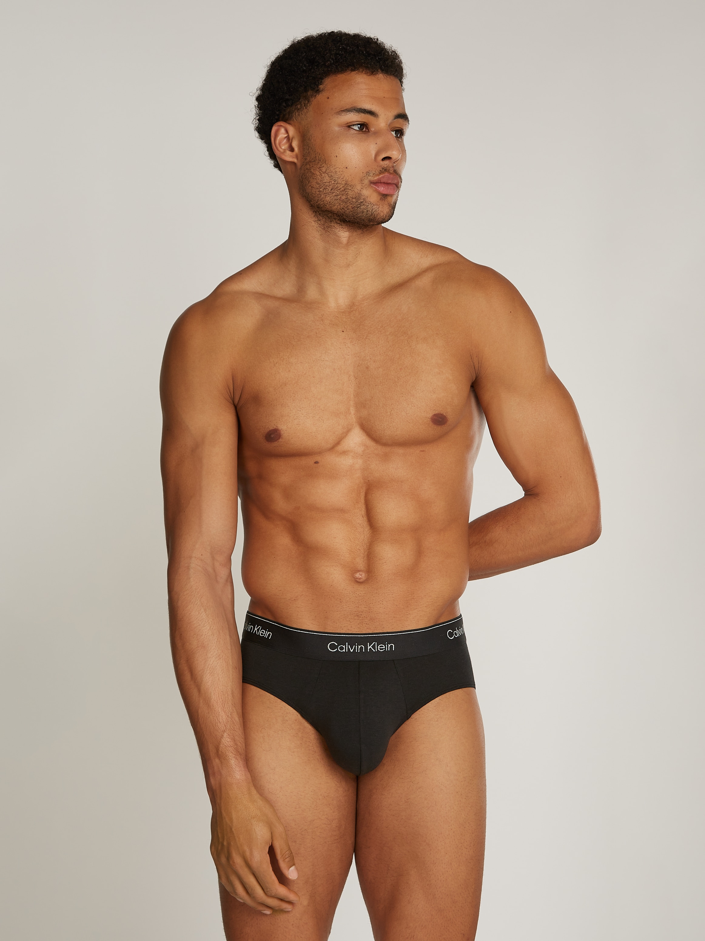 Calvin Klein Underwear Hipster »HIP BRIEF 3PK«, (Packung, 3 St., 3er-Pack), mit Logo-Elastikbund (3 Stück)