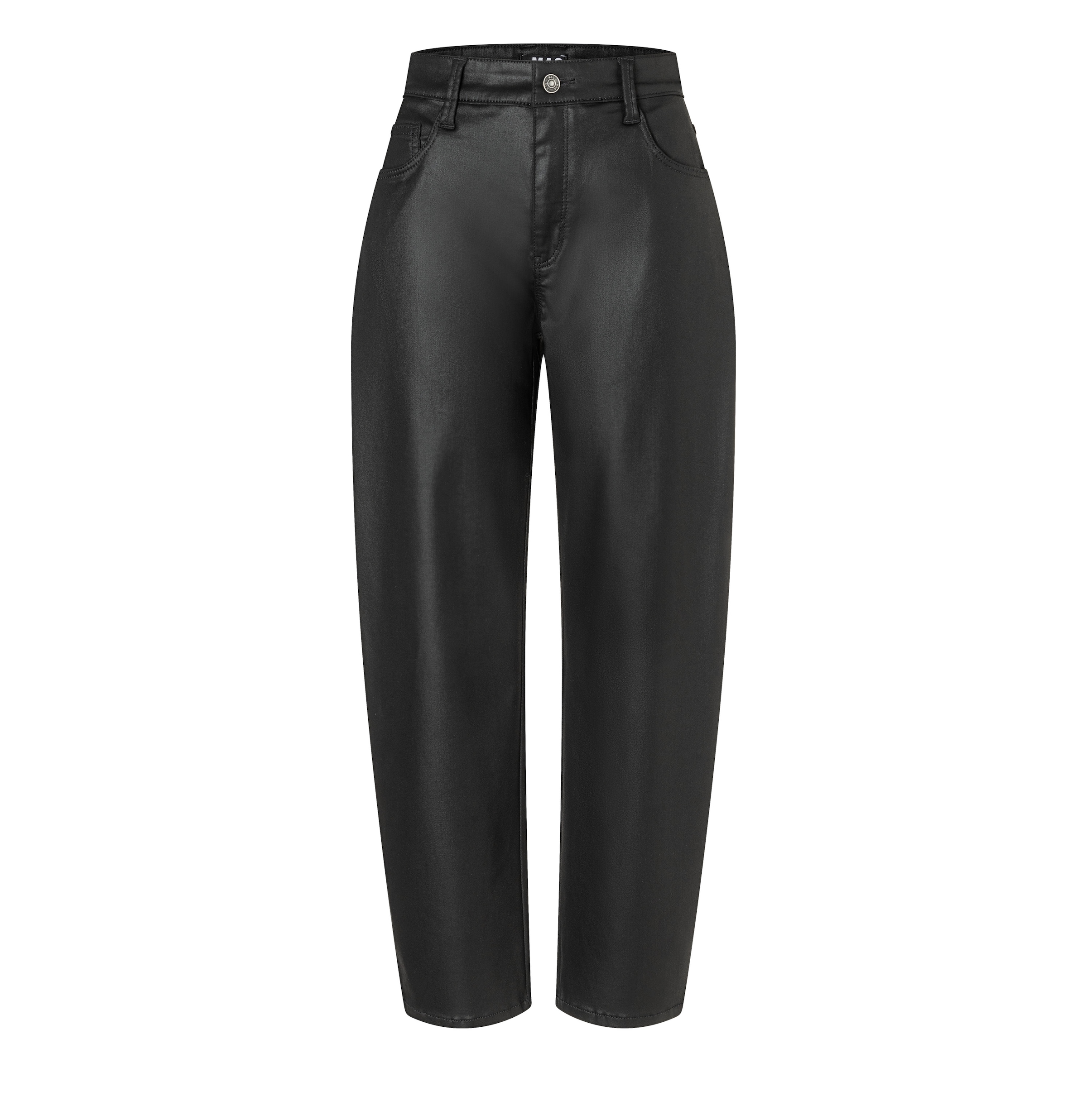 MAC Lederimitathose »Danny 2.3 coated«  Loose Fit, Barrel Leg, O-Shape