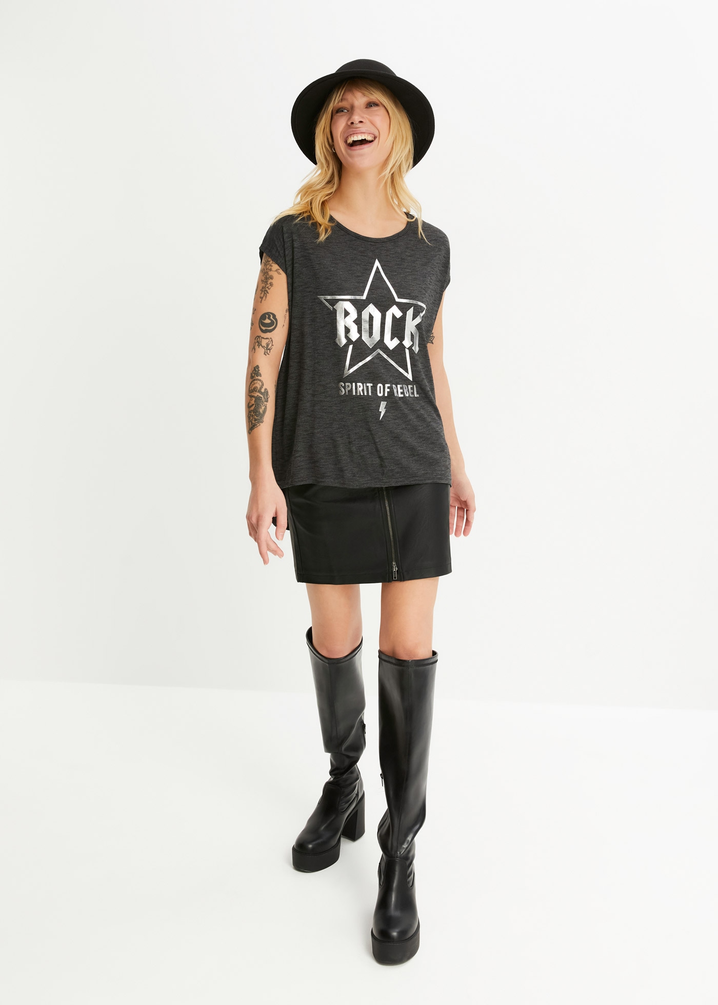 bonprix Longshirt , Longshirt aus softem Viskose-Mix
