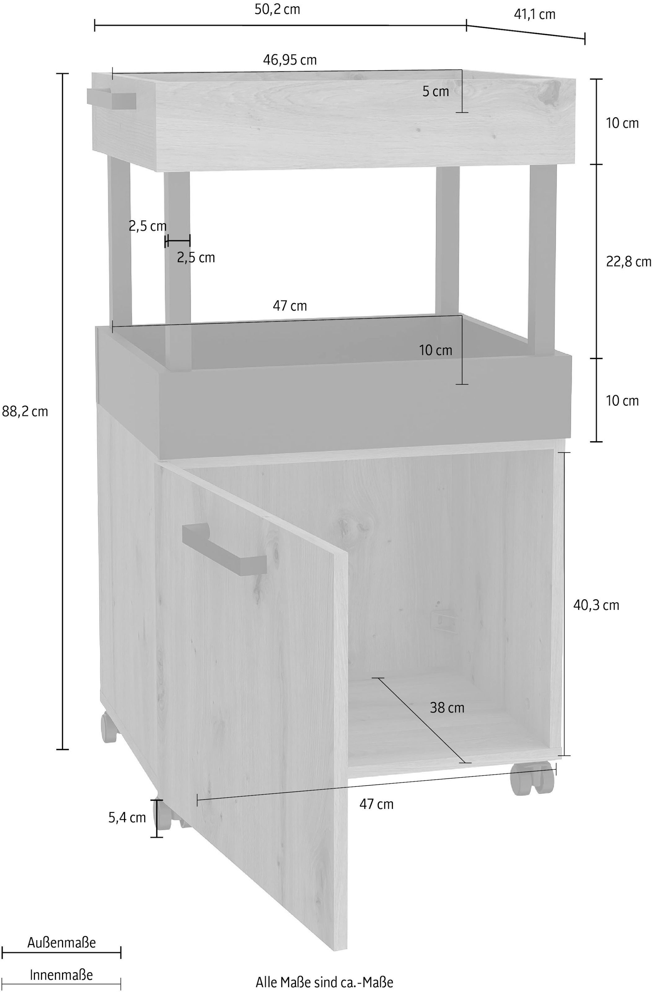 FORTE Barschrank »Homebar« Höhe ca. 88 cm