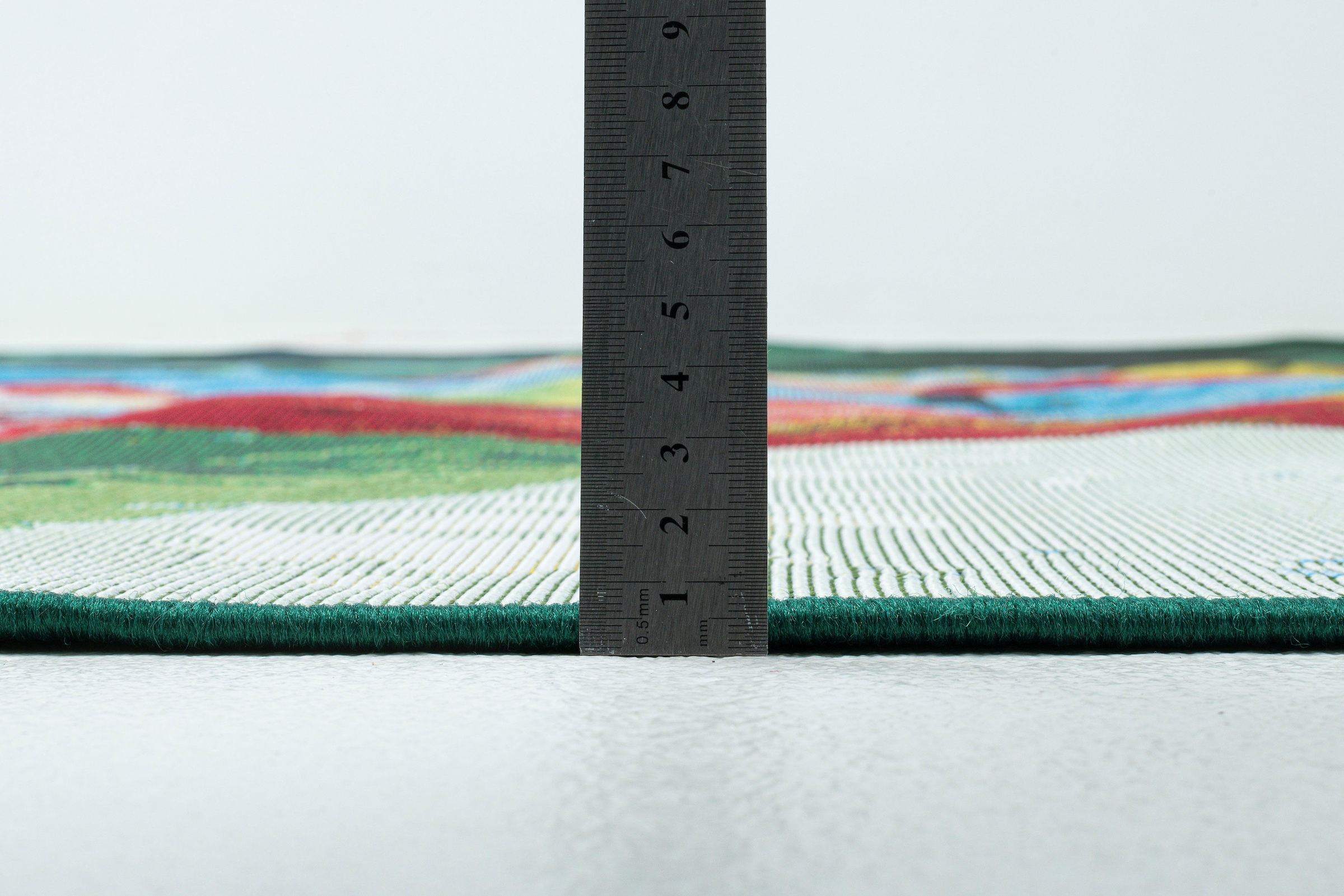 Sansibar Teppich »Rantum Beach SA-024«, rechteckig, 5 mm Höhe, Flachgewebe, modernes Design, Motiv Surfboard, In- & Outdoor geeignet