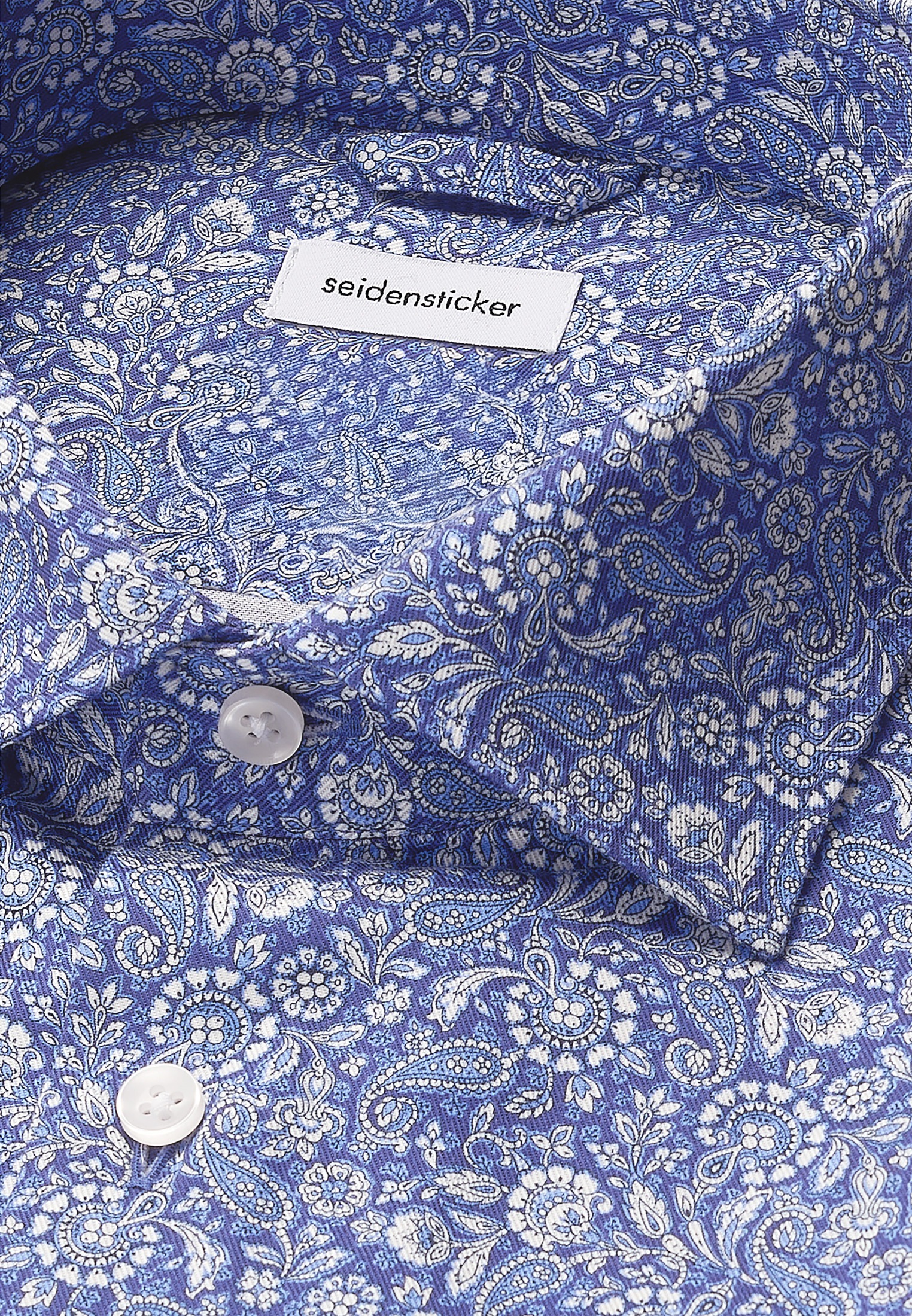 seidensticker Businesshemd »Schwarze Rose« Slim 1/1 Kentkragen Paisley