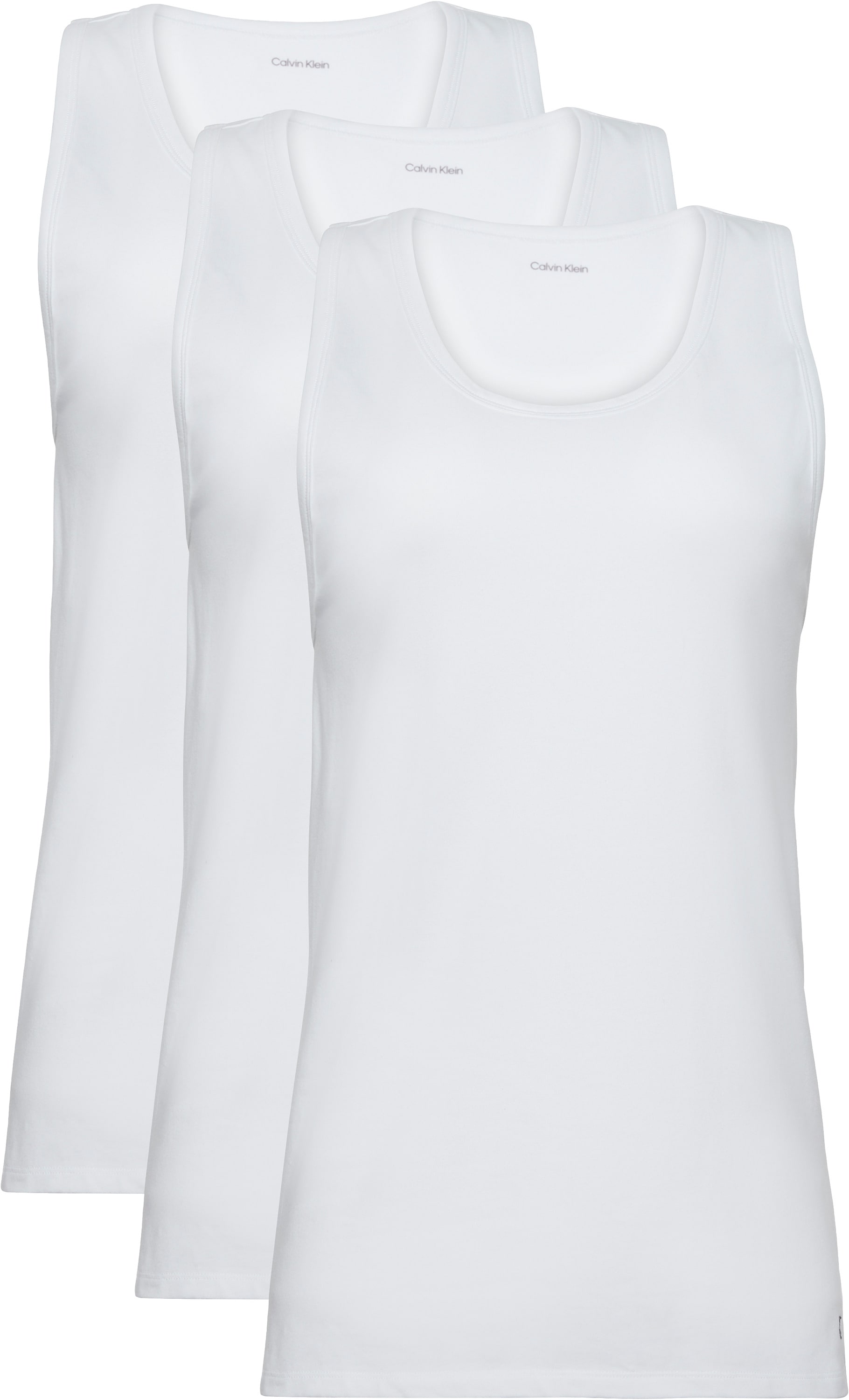 Calvin Klein Underwear T-Shirt »TANK 3PK«, (Packung, 3 tlg., 3er-Pack), mit Logo am Saum