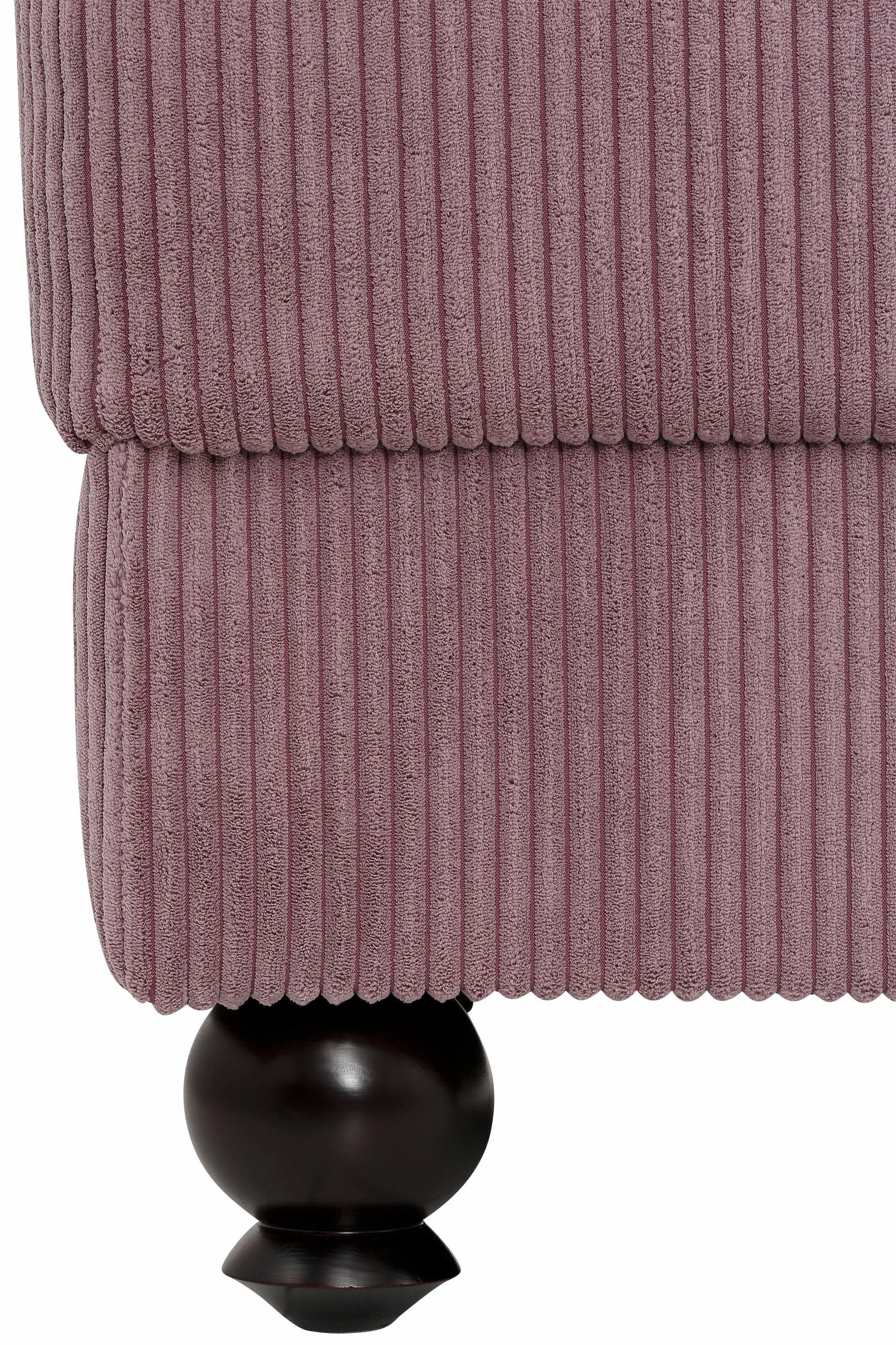 Home affaire XXL-Sessel »King Henry, Sessel, Ohrensessel, Relaxsessel, Big Sessel, Breite 121cm«, mit Federkern, in legerer Polsterung und losen Kissen