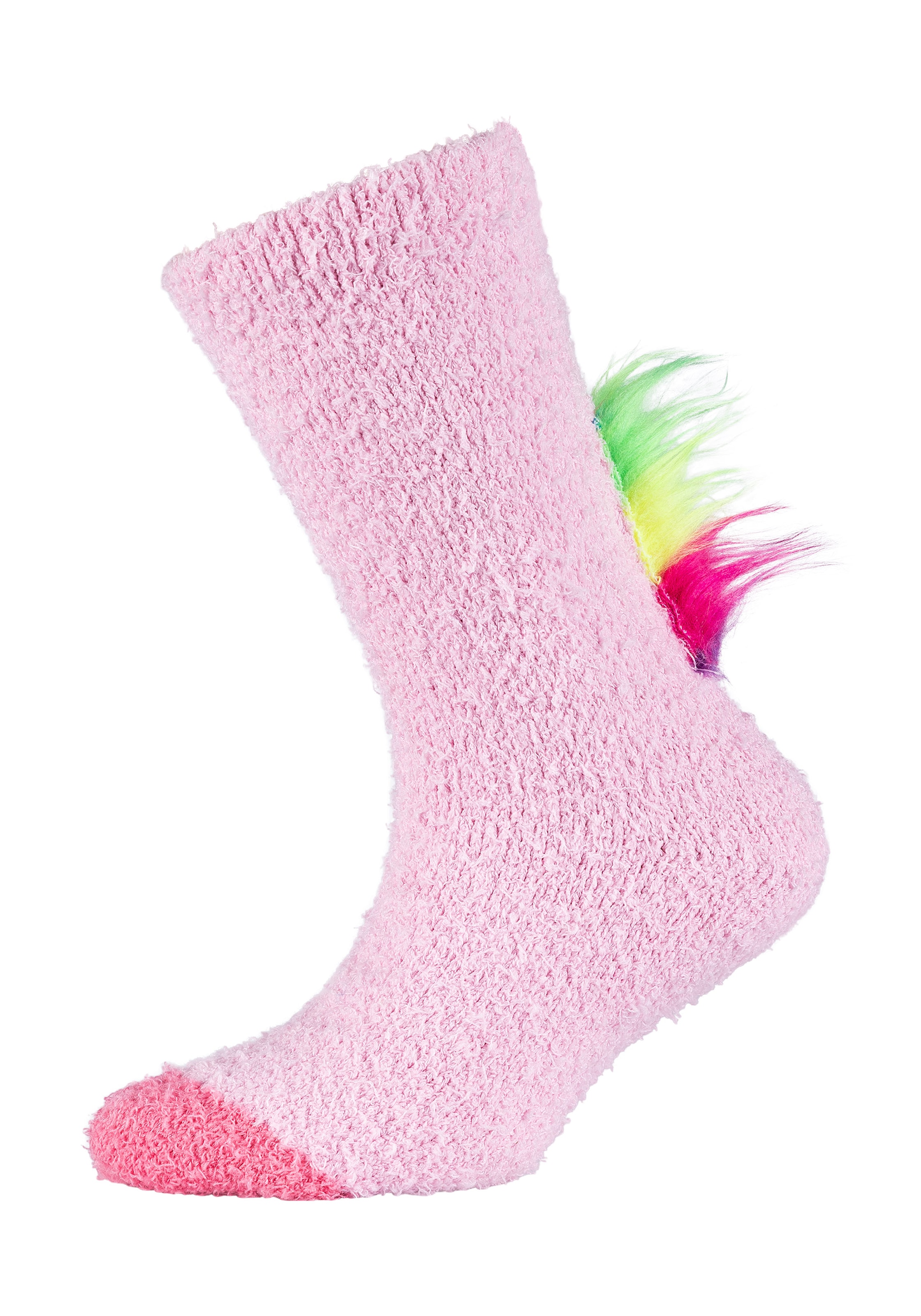 Camano Chaussettes »COSY FANCY APPLICATION SOCKS« 4 Couple tlg. mit elastischem Bund