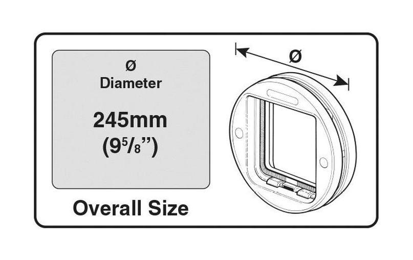 CAT MATE Haustierklappe »Cat Mate 4-Wege für Glasscheiben«