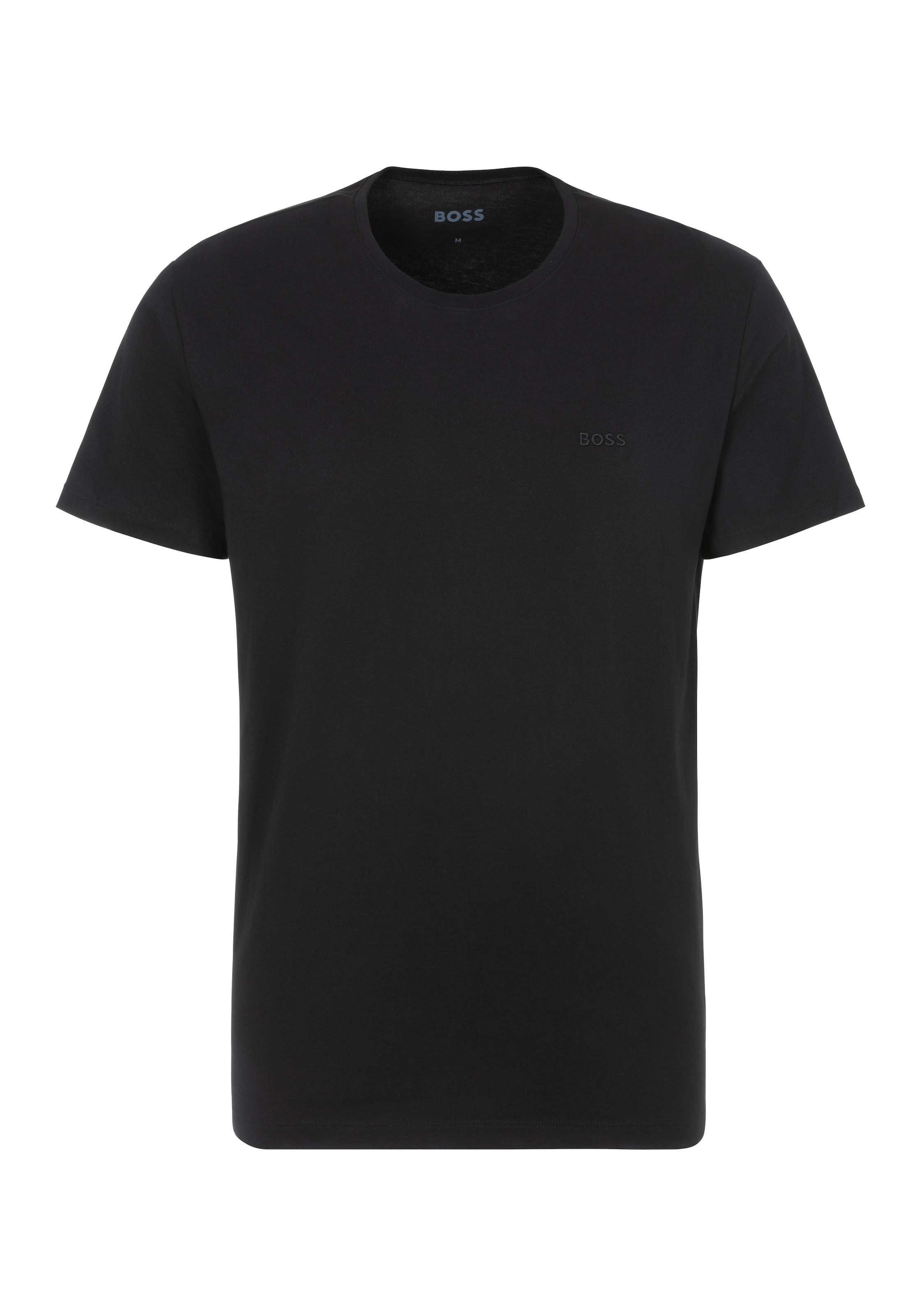 BOSS Rundhalsshirt »TShirtRN 2P Comfort«, (Packung, 2 tlg., 2er Pack), mit Ton-in-Ton BOSS Logo-Schriftzug